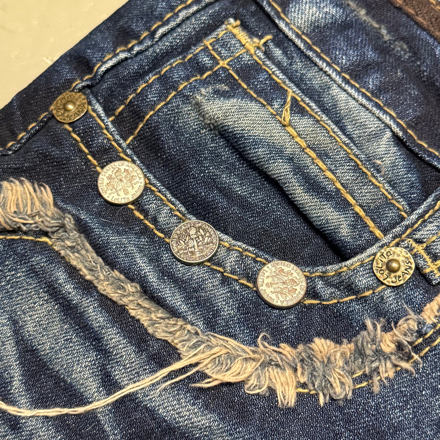 2000‘s Lolita Korean Vintage Baggy Jeans *sehr selten 30x30