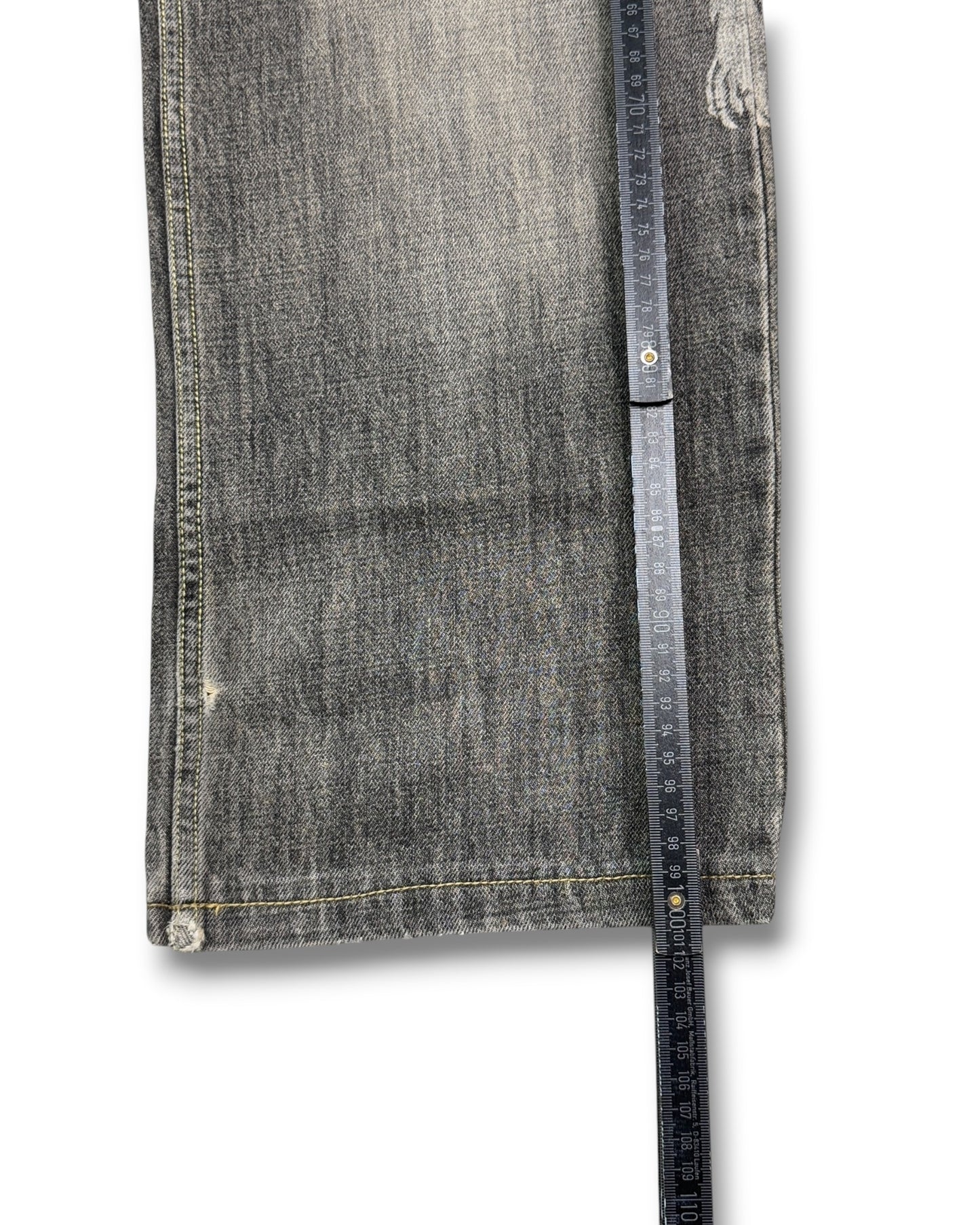 2000's Oniarai Japanese Baggy Jeans *rare 32x30 (M)