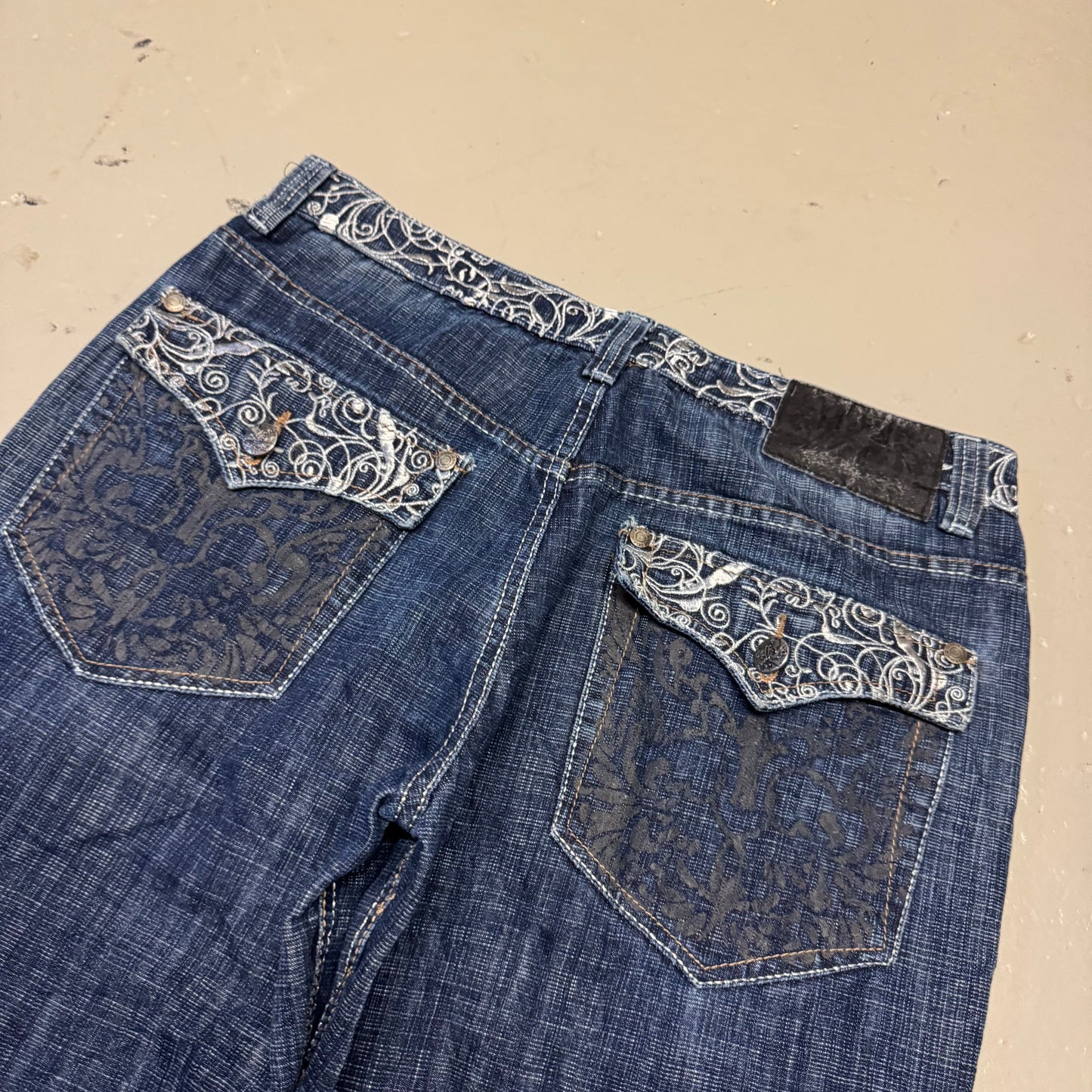 2000‘s Delf Hip Hop Baggy Jeans *rare 36x30