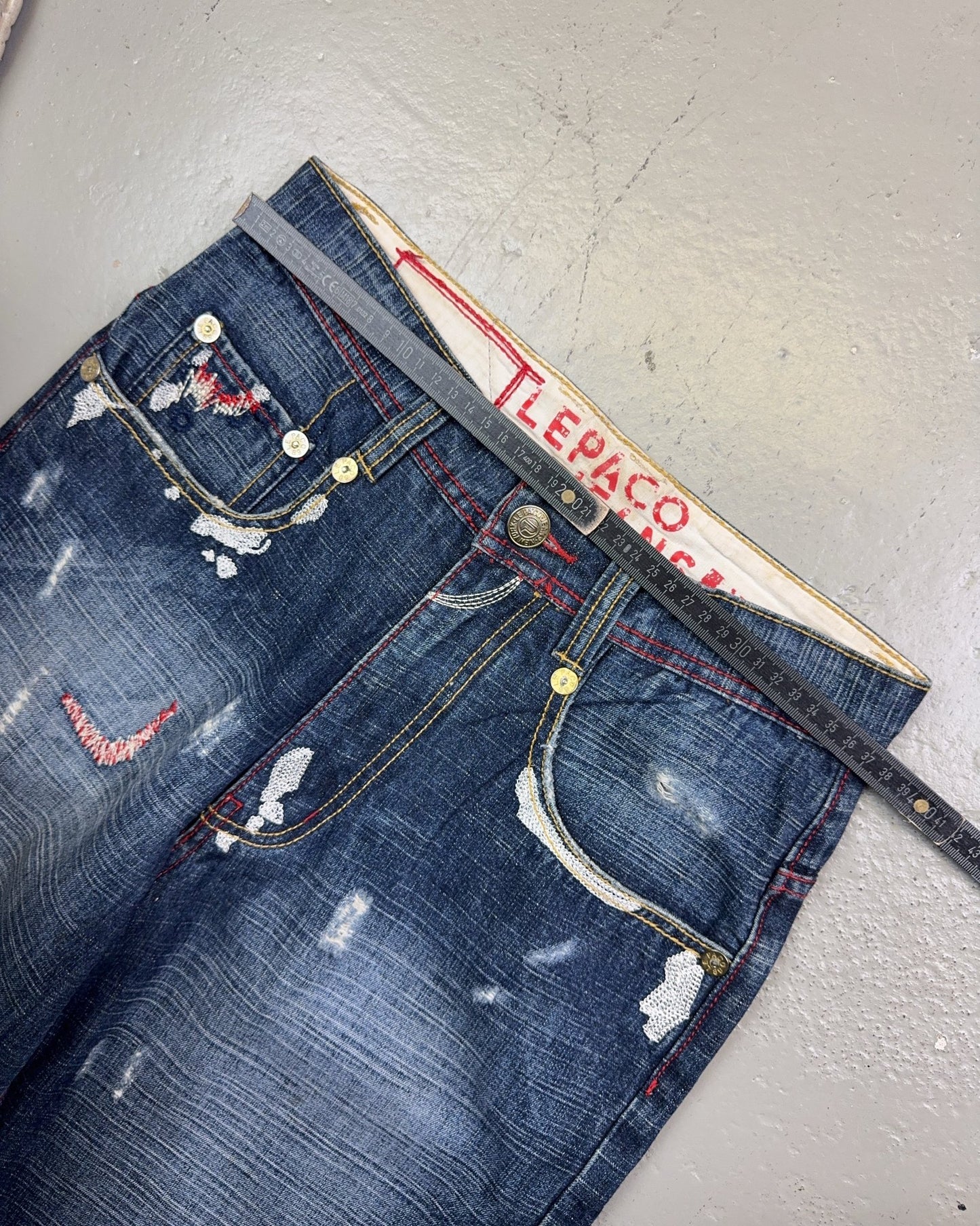 2000's Lepaco Hip Hop Baggy Jeans *very rare 28x32 (S)