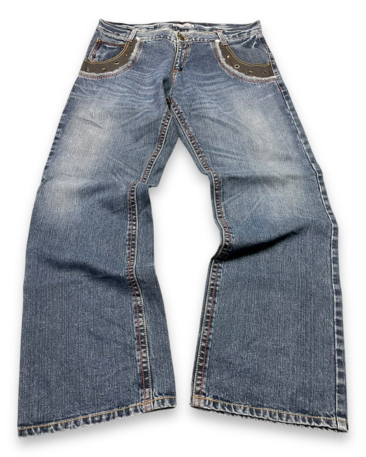 2000‘s Daily Topics Hip Hop Baggy Jeans *rare 34x32