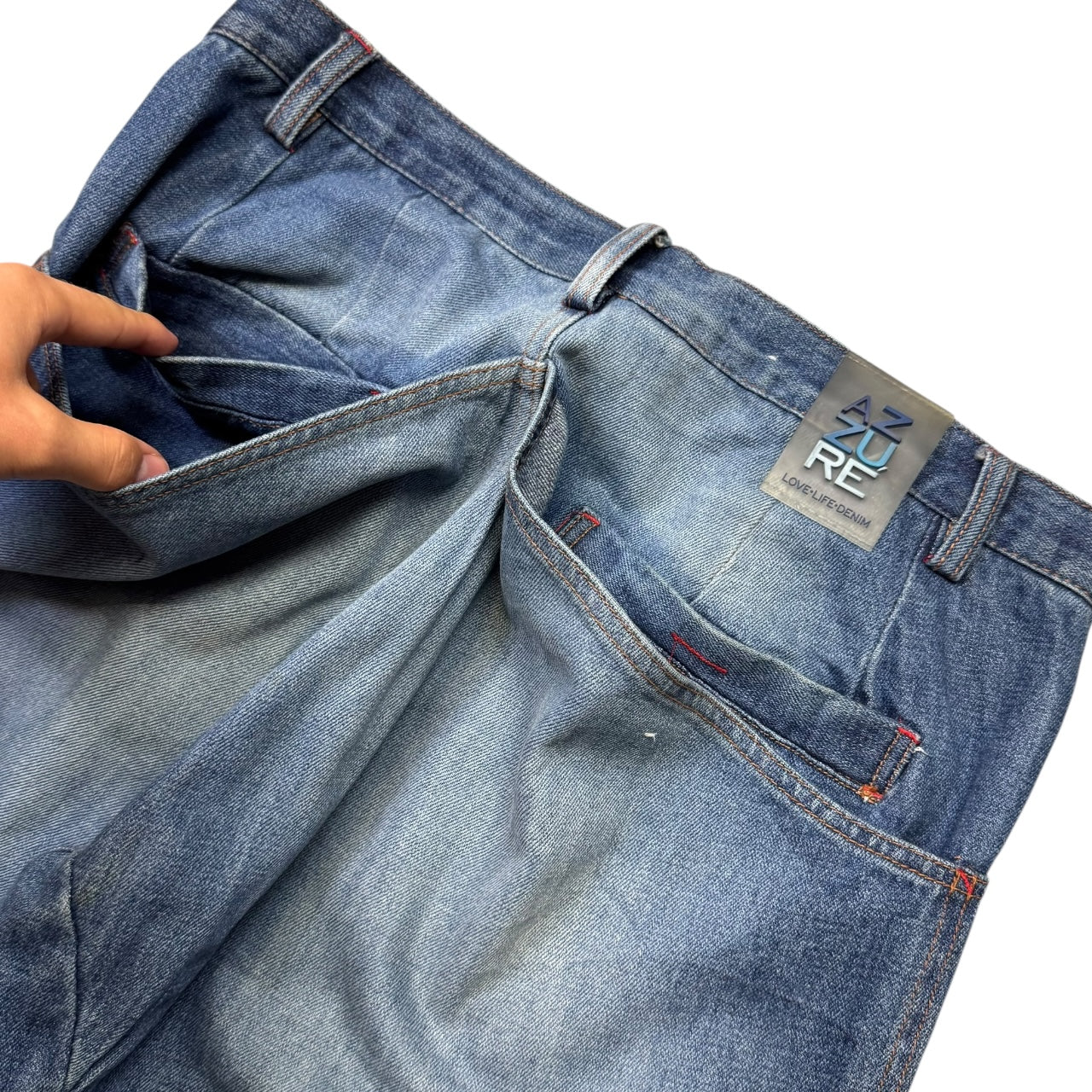 2000‘s Azuré Hip Hop Archive Baggy Jeans *very rare 34x34