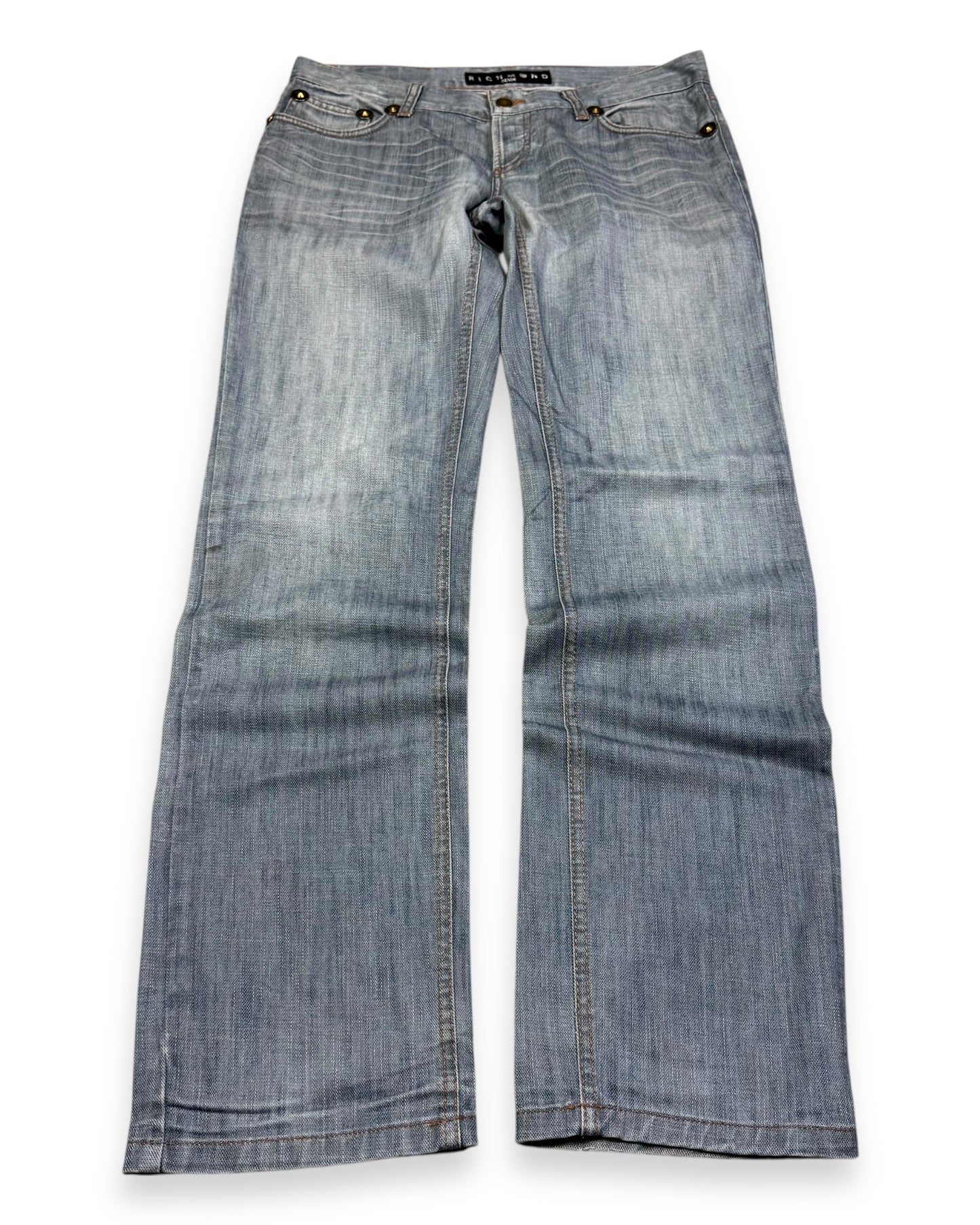 2000’s John Richmond Baggy/Straight Jeans *rare 32x32