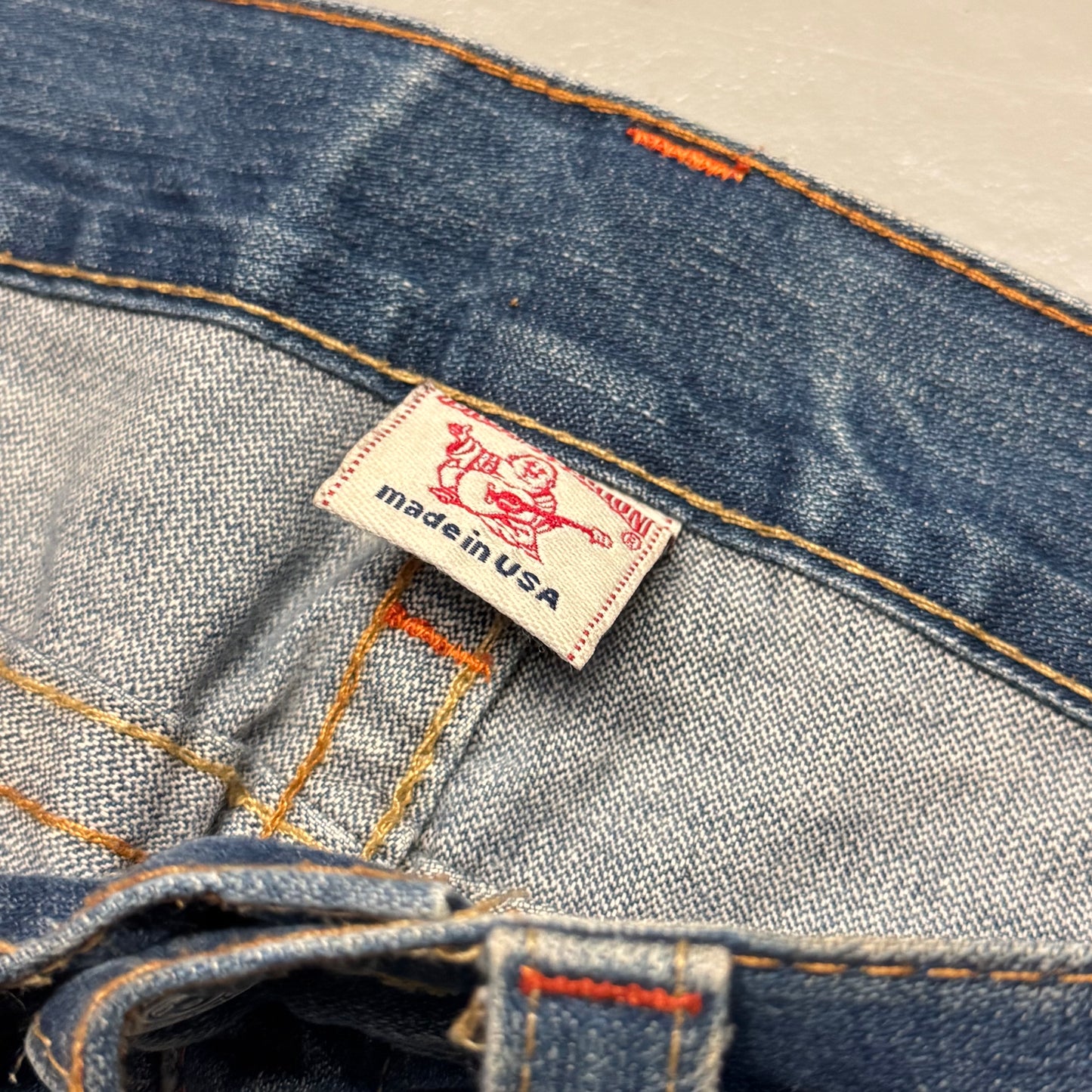 2000‘s True Religion Ricky Distressed Jeans *selten 34x32