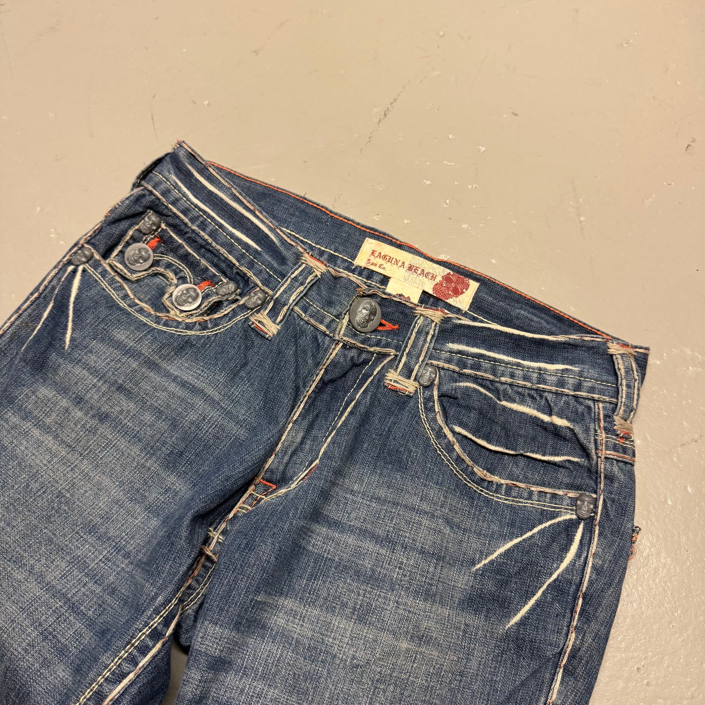 2000‘s Laguna Beach Bootcut Jeans made in U.S.A. *very rare 30x33