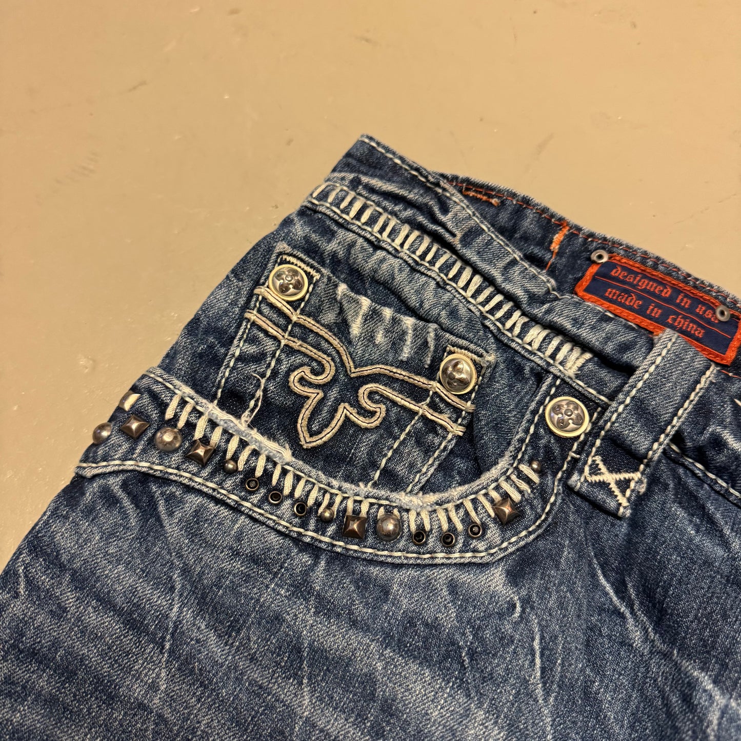 2000‘s Rock Revival Baggy Jeans Heavy Denim *sehr selten 40x34