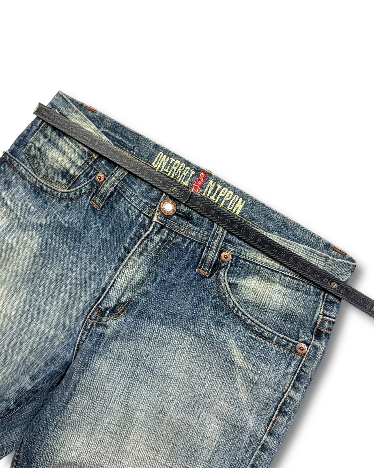 2000's Oniarai Nippon Japanese Straight Jeans *very rare 30x32 (M)