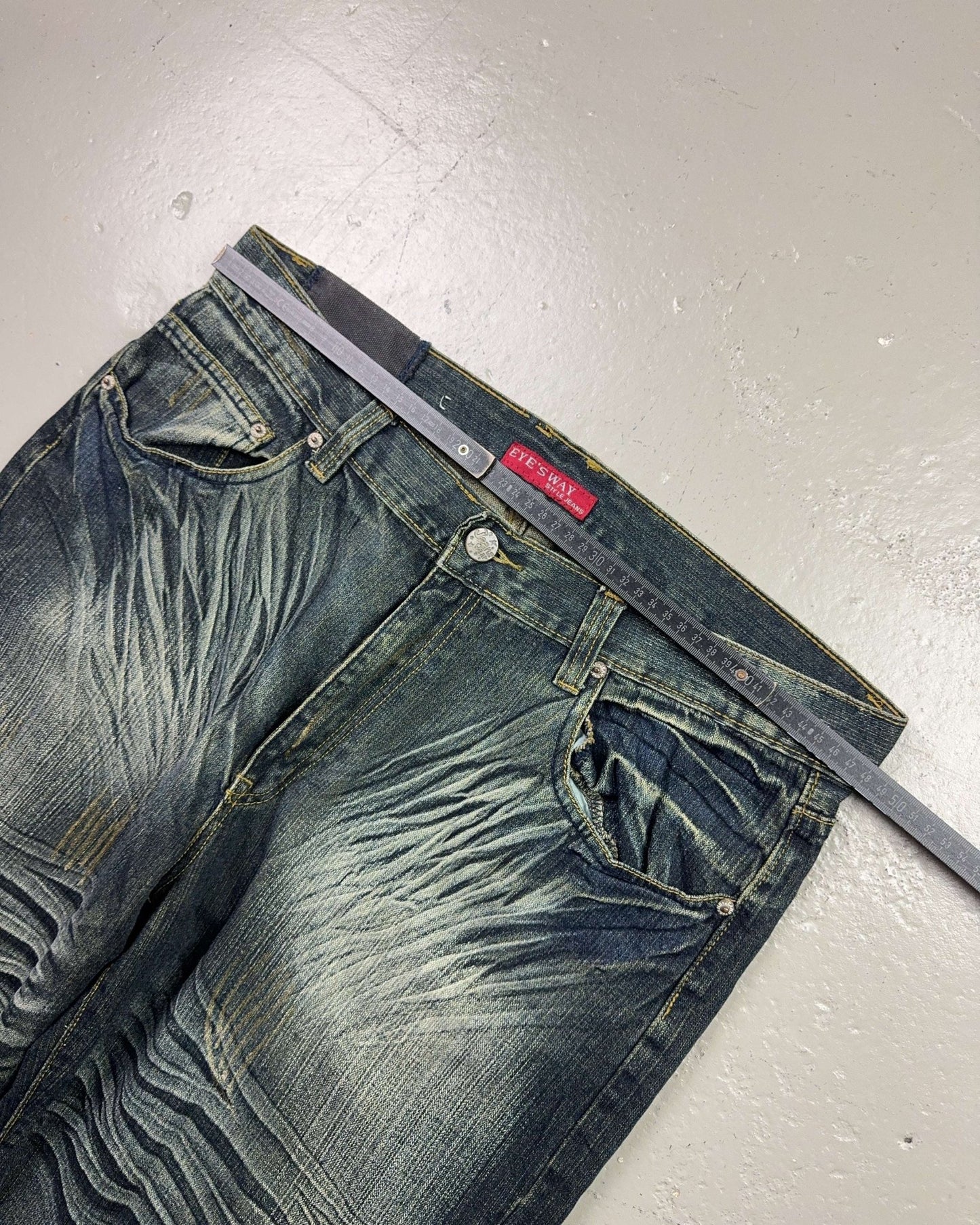 2000's Eyes-Way Japanese Baggy Jeans *rare 38x32 (XXL)