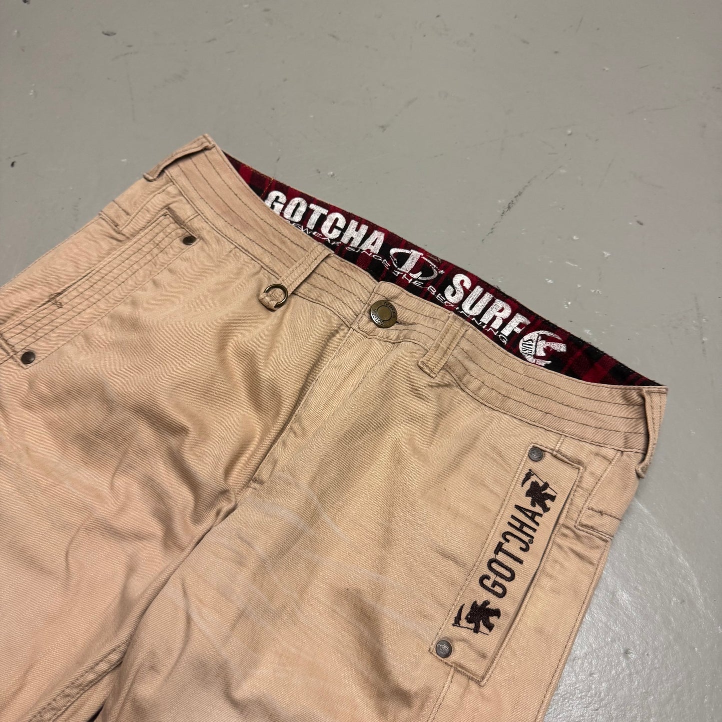 2000‘s Gotcha International Hip Hop Baggy/Straight Jeans *rare 32x32