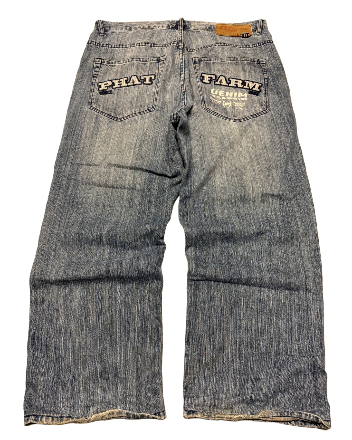 2000‘s Phat Farm Hip Hop Baggy Jeans *rare 36x30