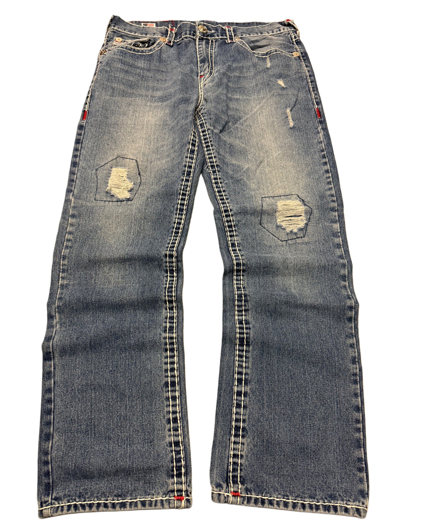 2000‘s True Religion Baggy/Straight Jeans made in U.S.A. *selten 38x34