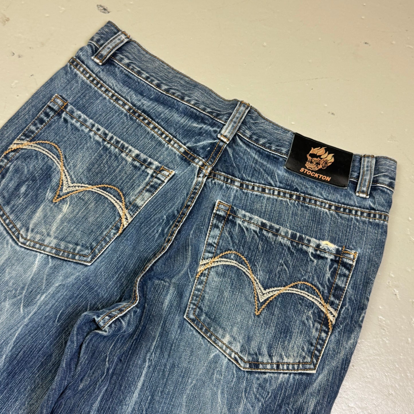 2000‘s Stockton Japanese Baggy/Straight Jeans *rare 31x32