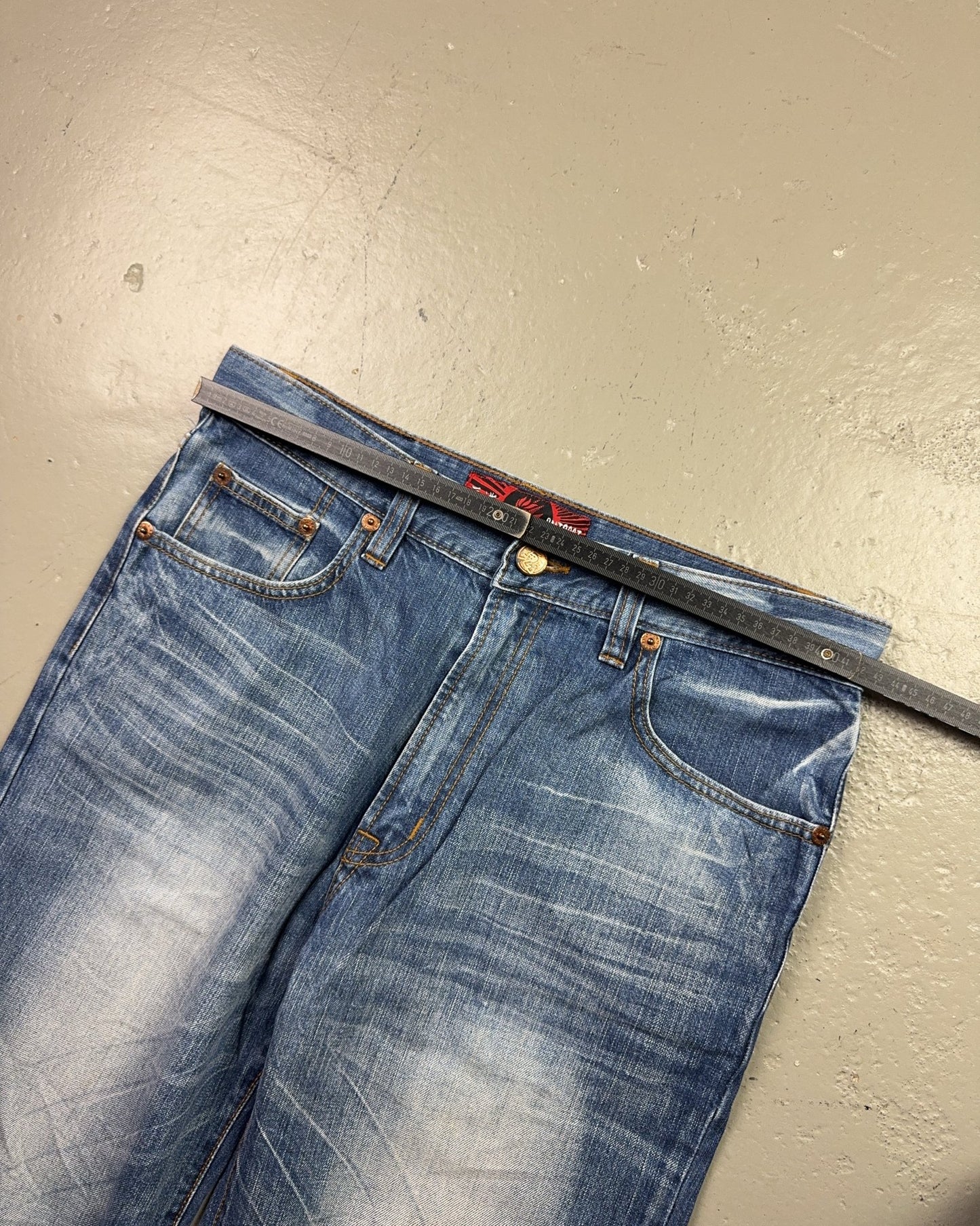 2000's Oniarai Japanese Baggy Jeans *rare 32x32 (M)
