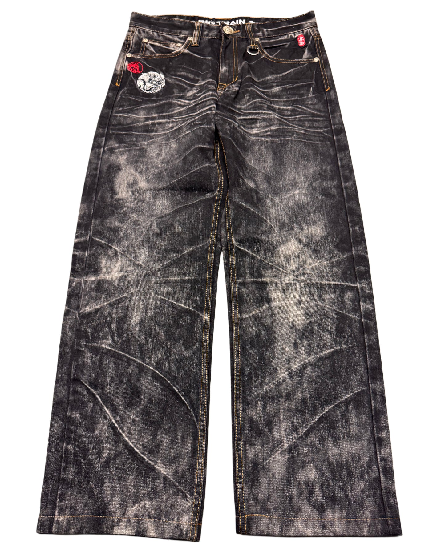 2000‘s Osaka Big Train Japanese Baggy/straight Jeans *very rare 30x29