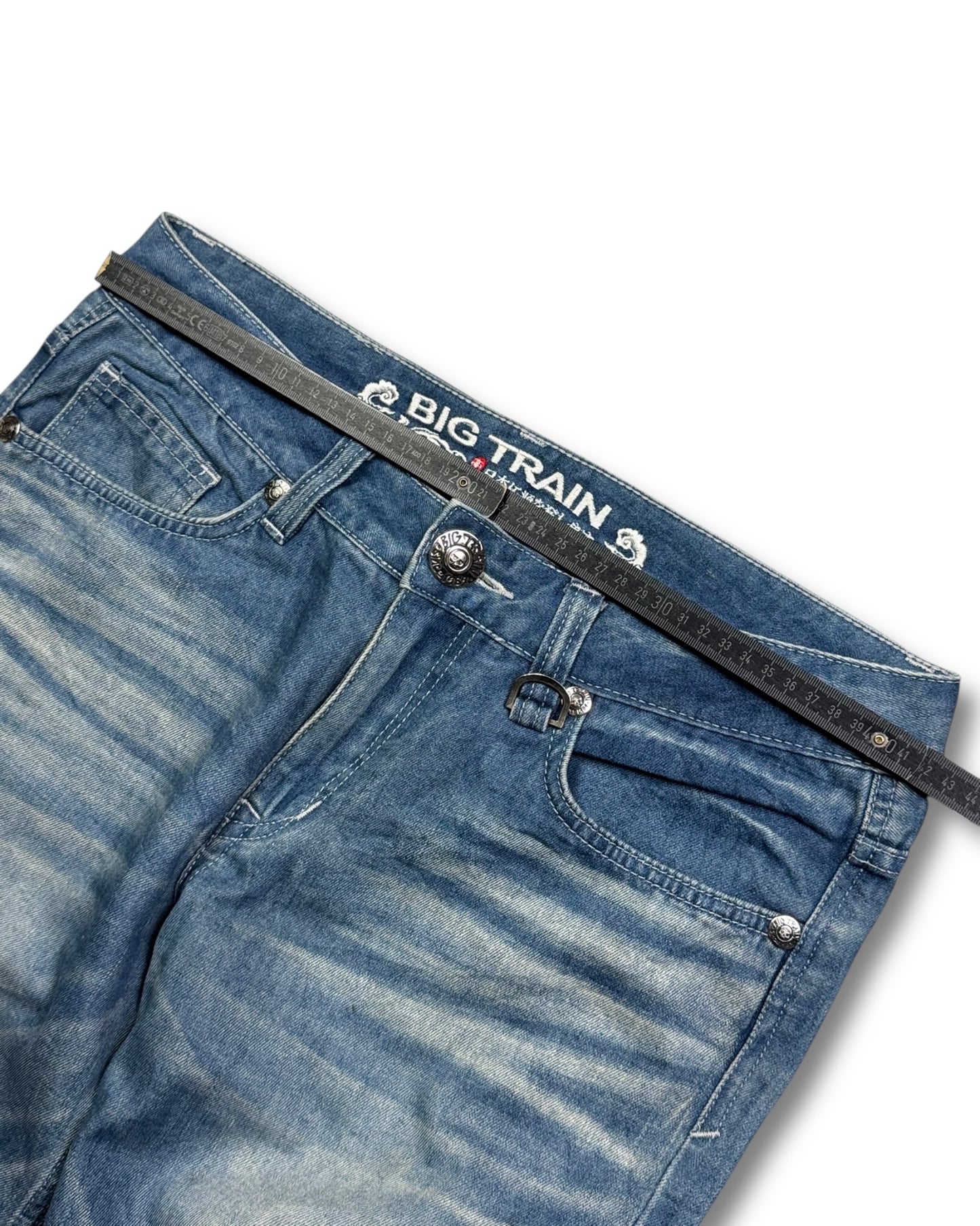 2010's Big Train Japanese Light Cotton Baggy Jeans *rare 32x28 (M)