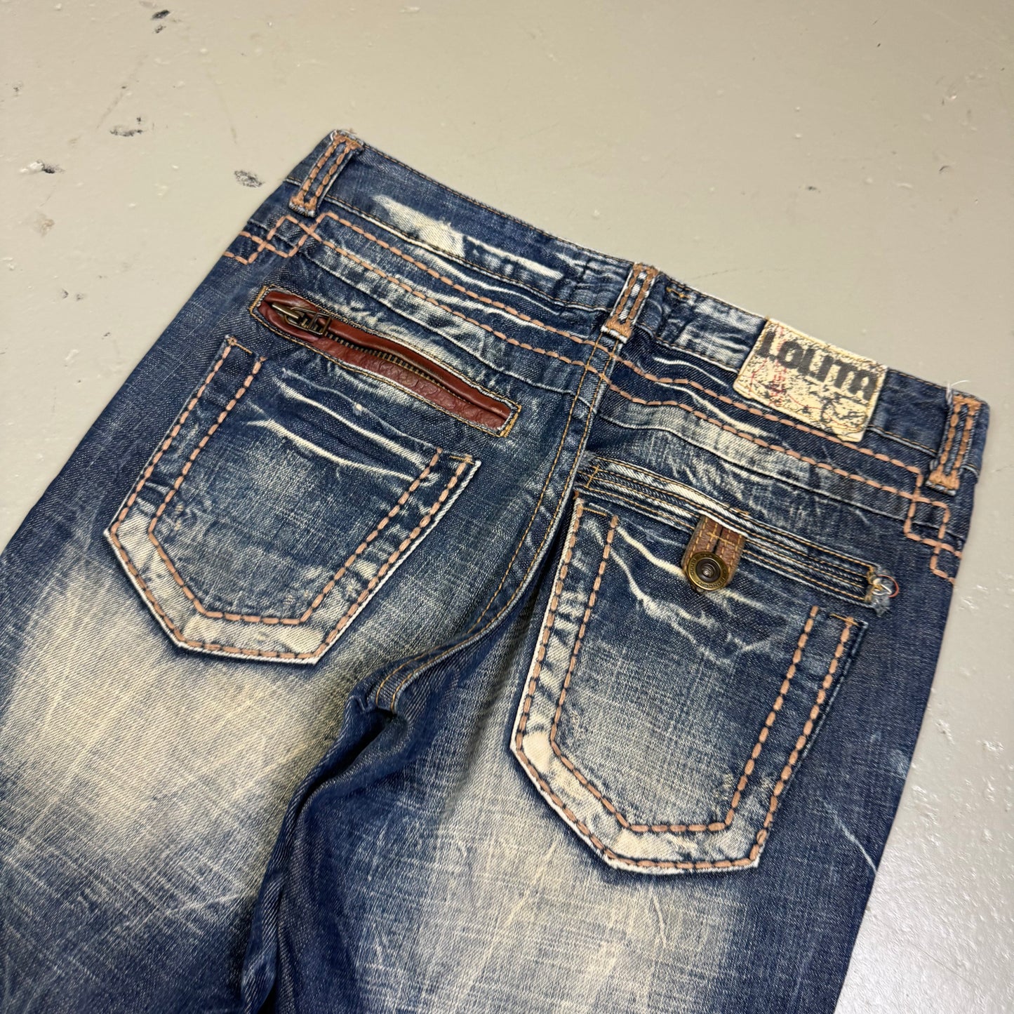 2000‘s Lolita By Concert Club Japanese Baggy Jeans *very rare 32x32