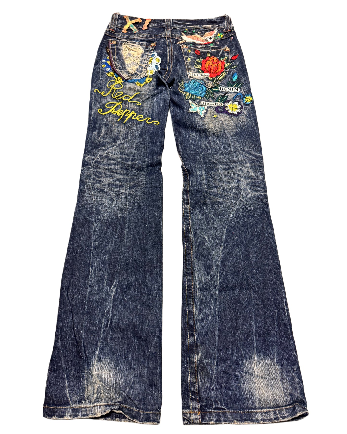 2000‘s Red Pepper Japanese Flared/Low Waist Jeans Women‘s *extrem selten (S)