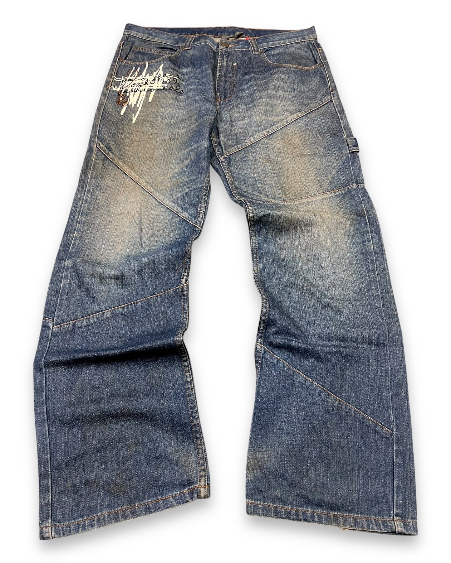 2000‘s Lepaeo Hip Hop Baggy Jeans *very rare 36x34