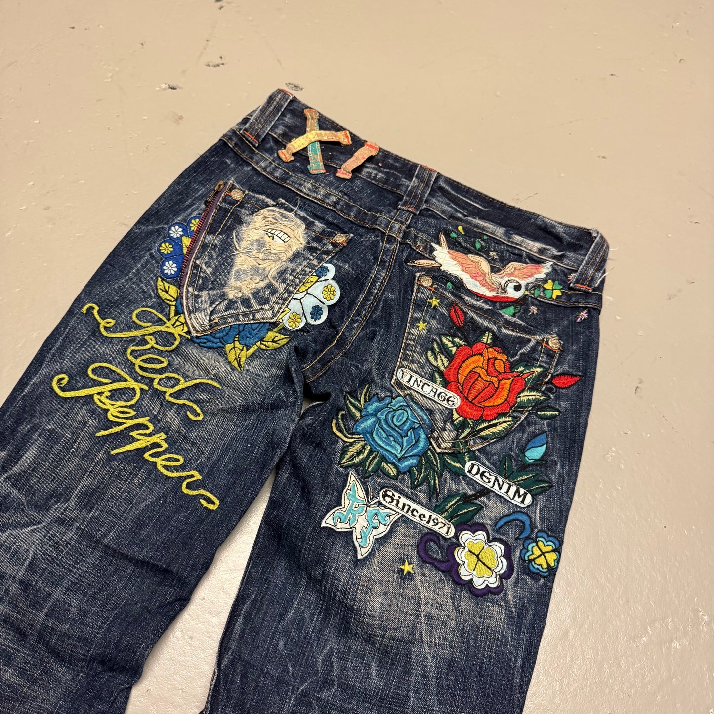 2000‘s Red Pepper Japanese Flared/Low Waist Jeans Women‘s *extrem selten (S)