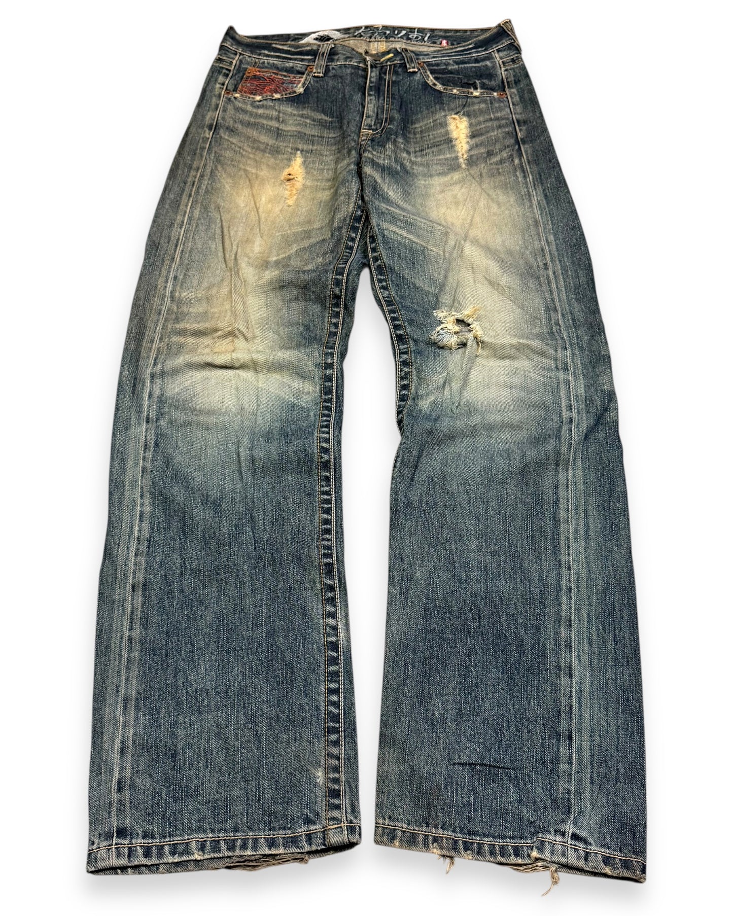 2000‘s Osaka Big Train Japanese Baggy Jeans *very rare 32x33