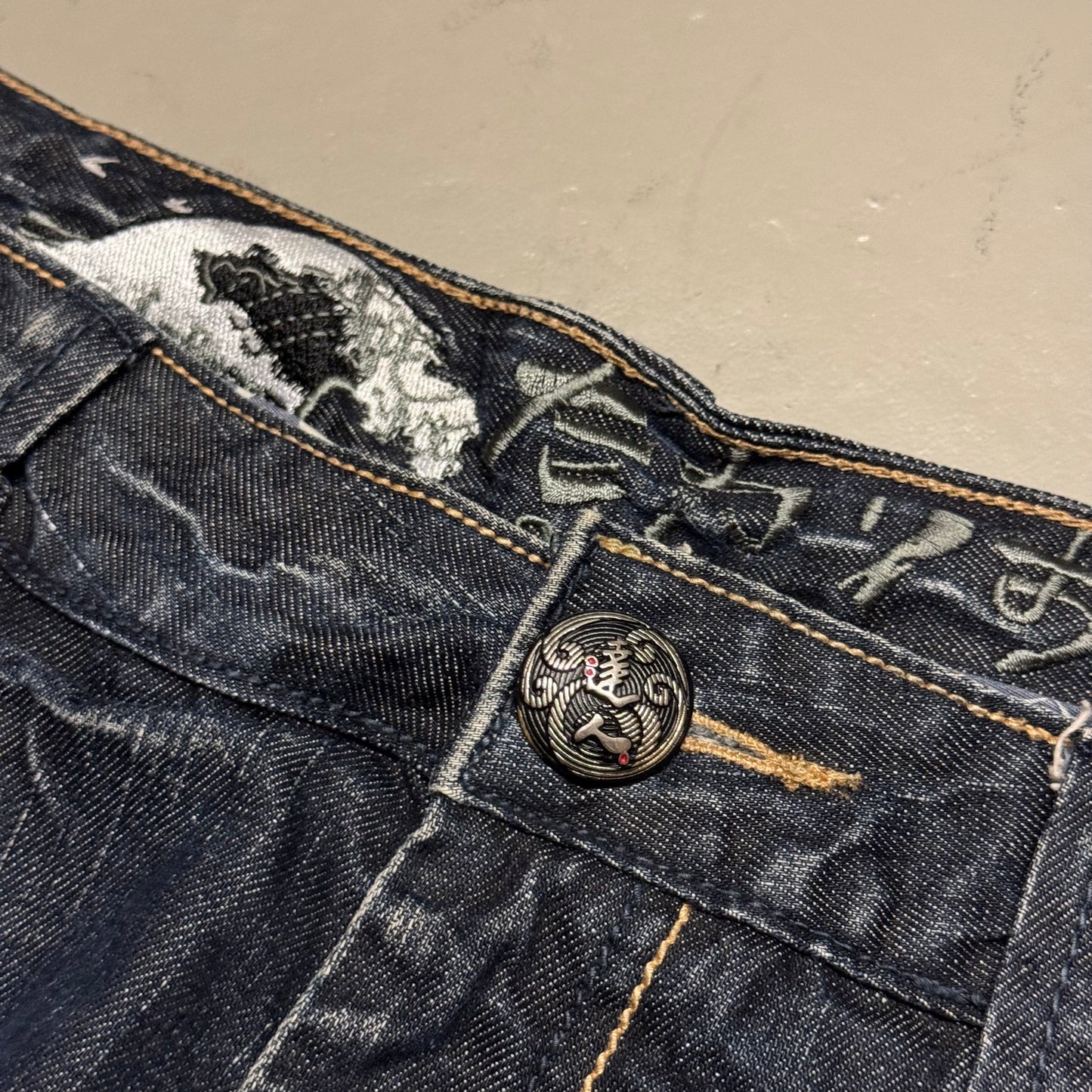 2000‘s Big Train Japanese Baggy Jeans *rare 36x30