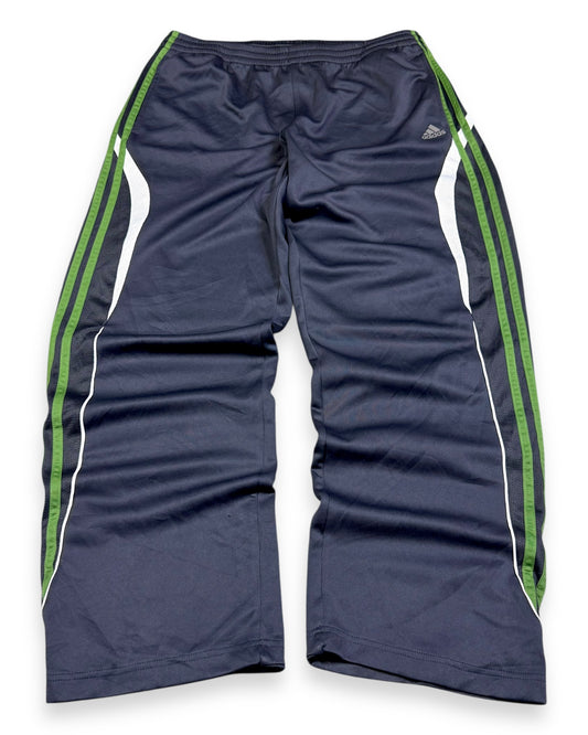 2009 Adidas Green Striped Baggy Trackpants (M)