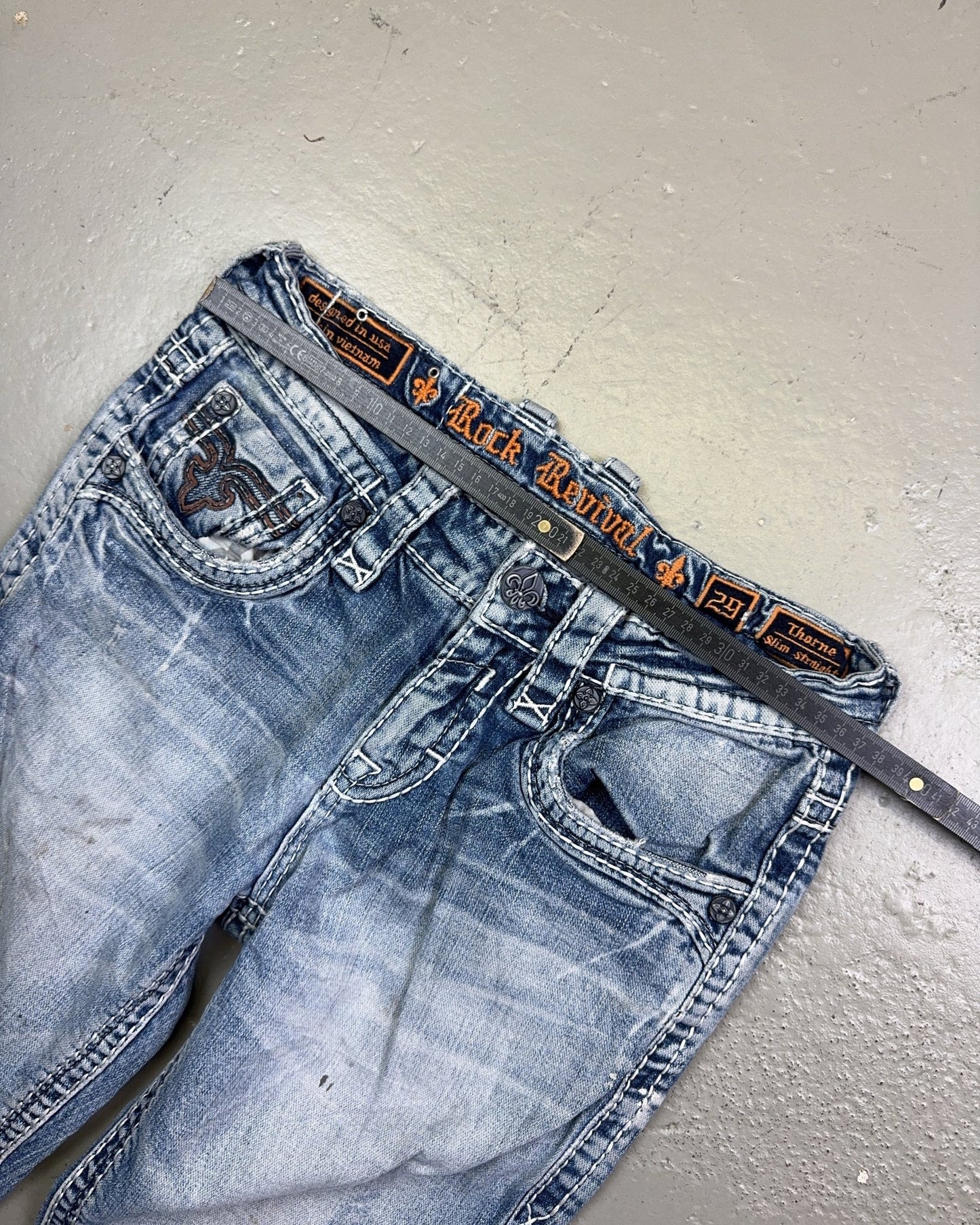 2000's Rock Revival Straight Jeans *rare W29 (S)