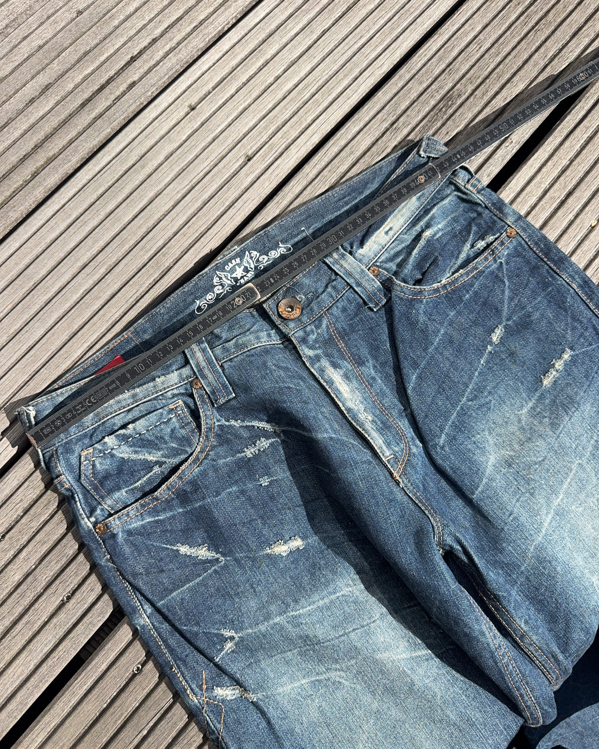 2000's Cash Japanese Archive Baggy/Bootcut Jeans *very rare 34x32 (L)