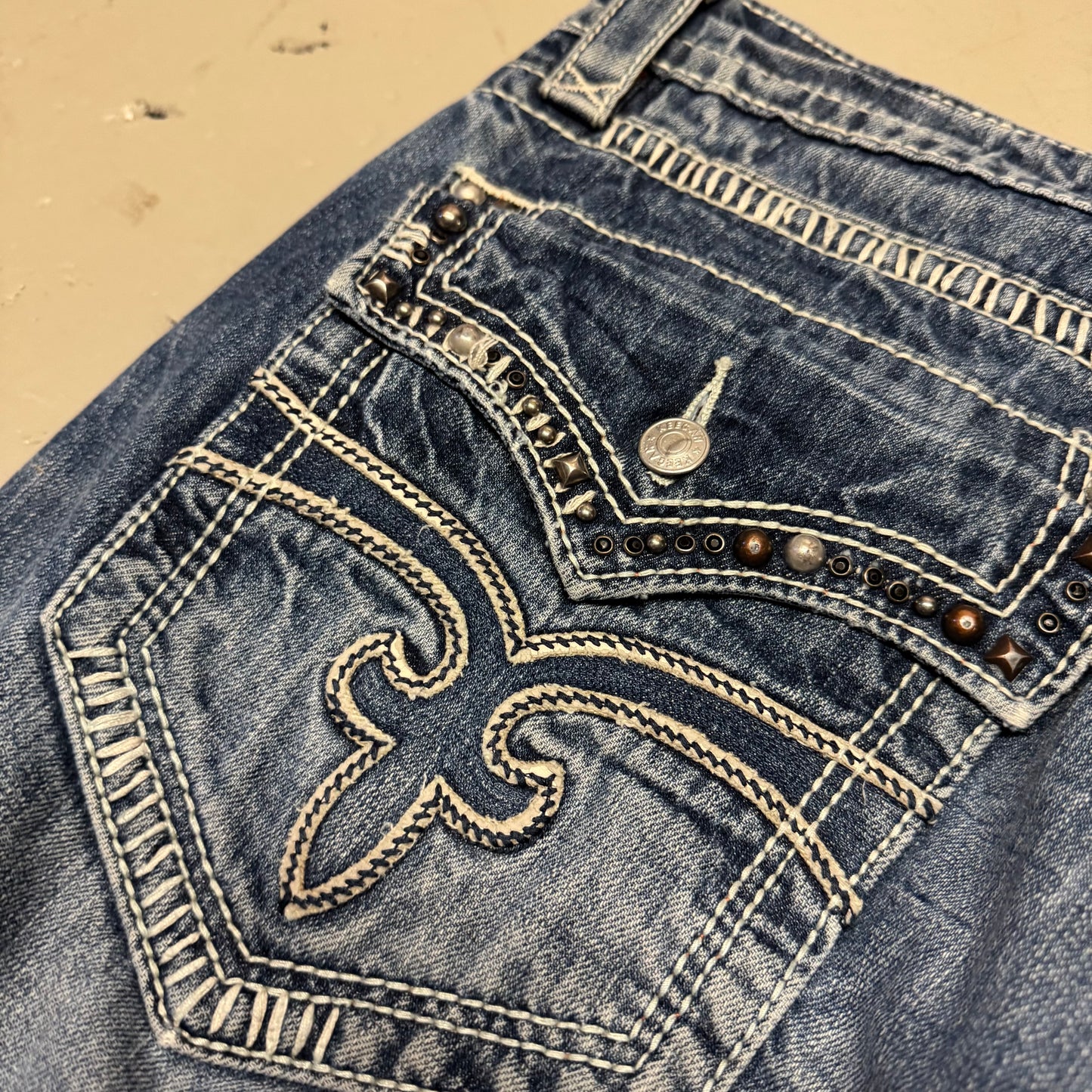 2000‘s Rock Revival Baggy Jeans Heavy Denim *sehr selten 40x34