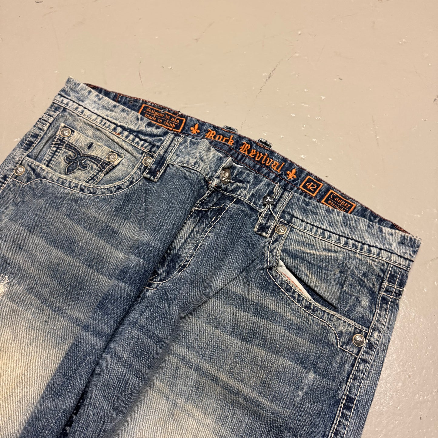 2000‘s Rock Revival Baggy Jeans *rare 42x34