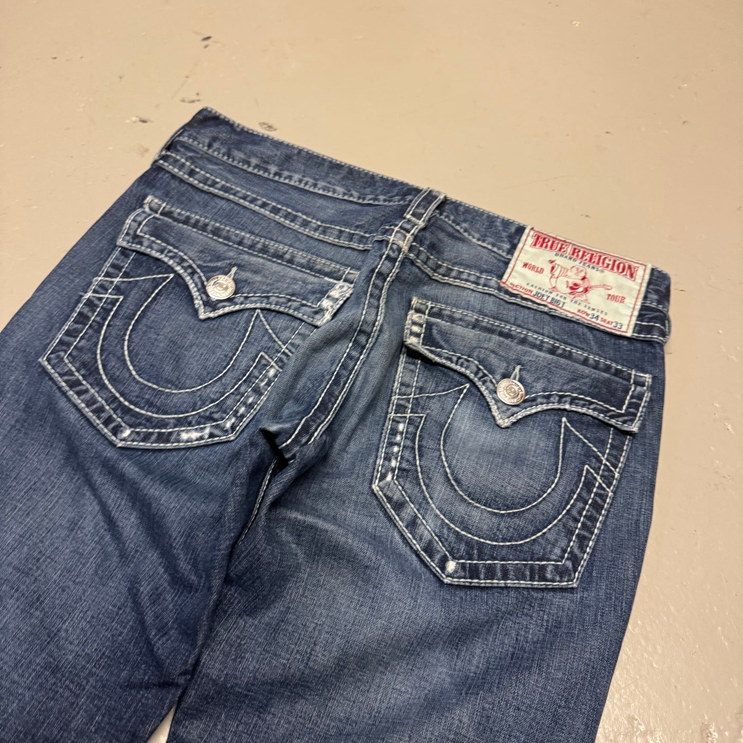 2000‘s True Religion Baggy Bootcut Jeans *rare 36x30