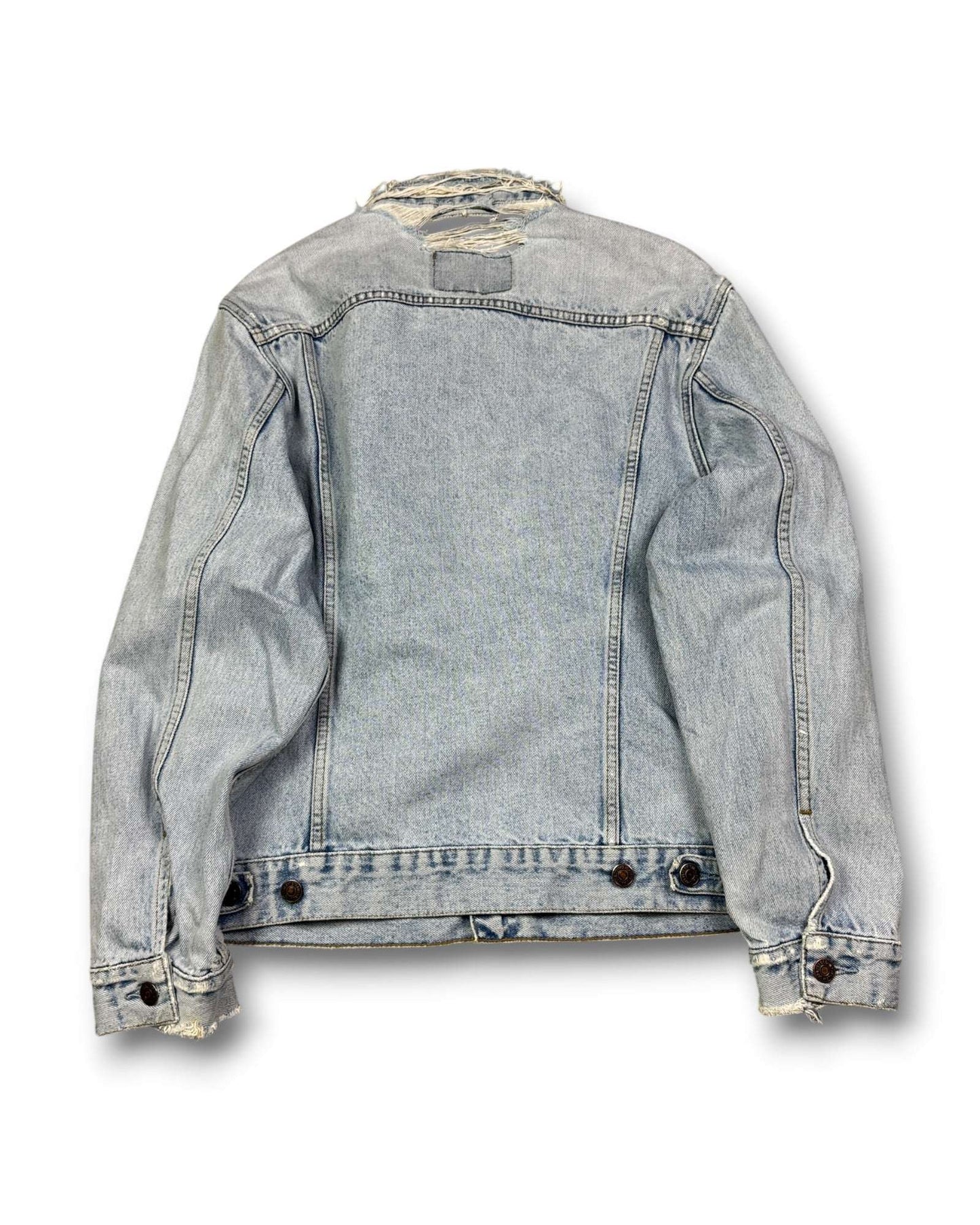 1990's Levi's Distressed Denim Jacket *very rare (M)