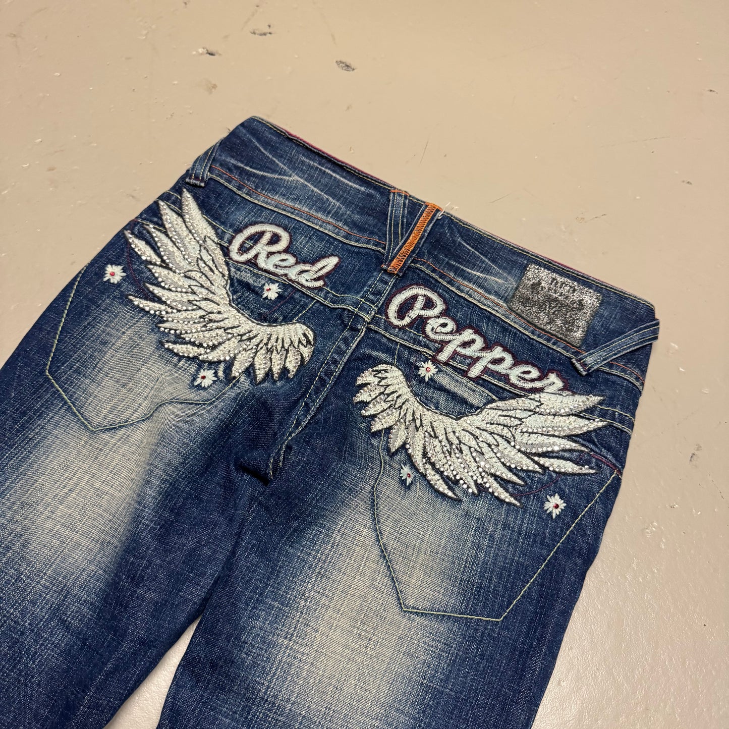 2000‘s Red Pepper Japanese Flared/Low Waist Jeans Women‘s *extrem selten (S)