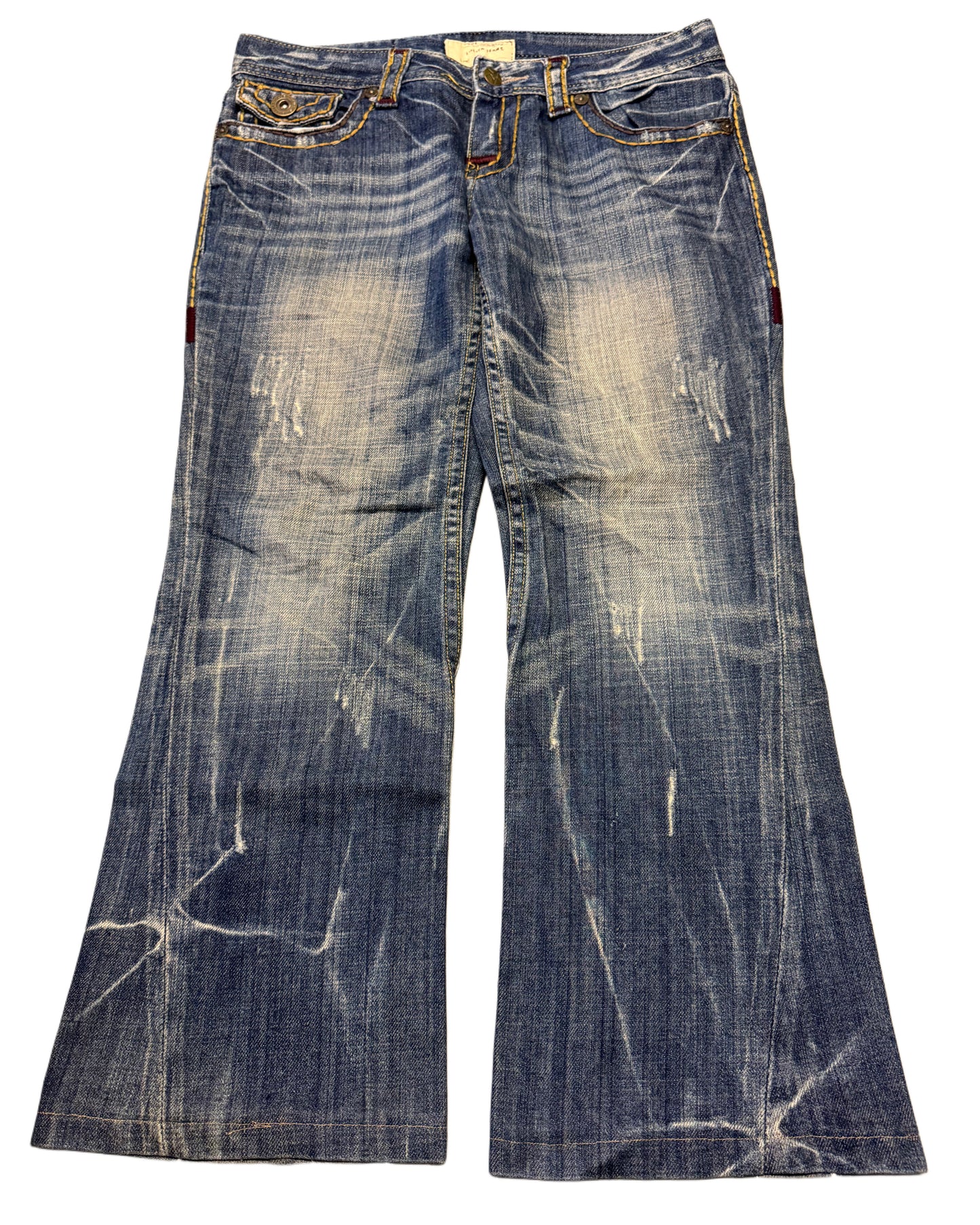2000‘s Lolita Low Waist Faded Bootcut Jeans *sehr selten 31x26