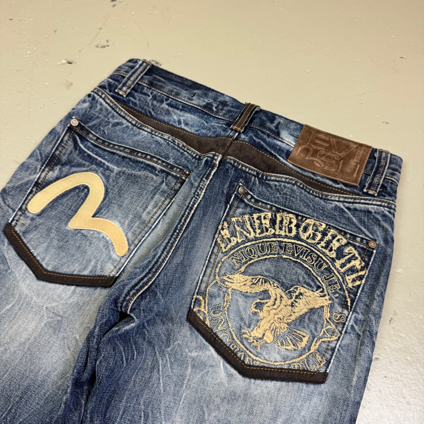 2000’s Evisu Japanese Straight/Baggy Fit Jeans *very rare 30x32