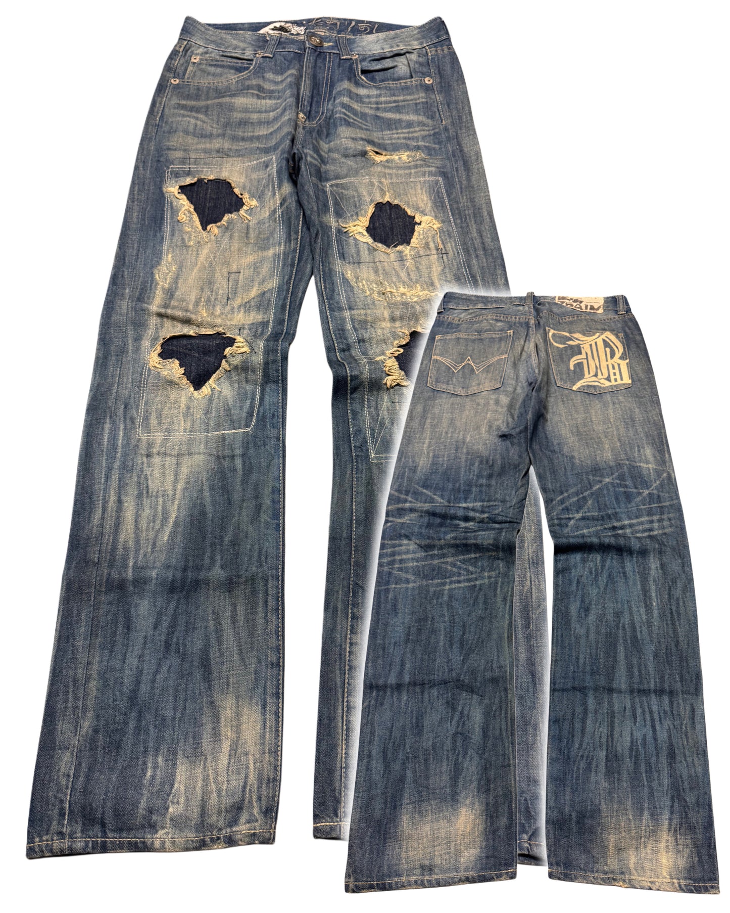 2000‘s Osaka Big Train Japanese Archive Baggy Jeans *very rare 30x34