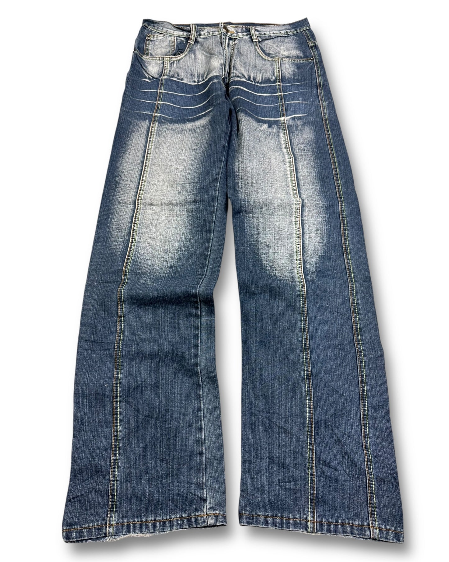 2000's Japanese Style Straight/Baggy Jeans *rare 32x32 (M)