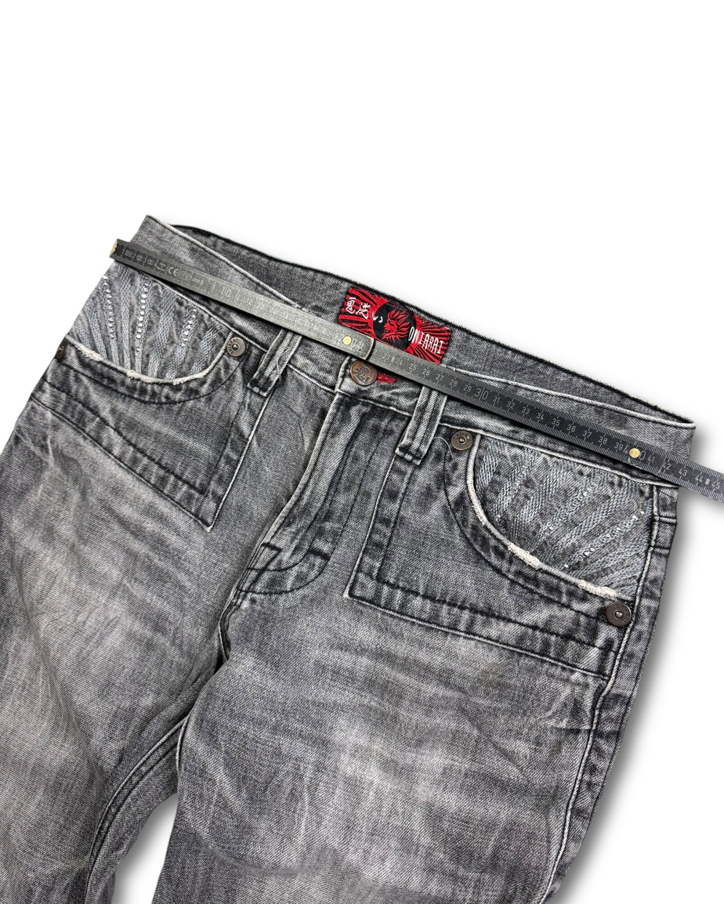 2000's Oniarai Straight/Baggy Japanese Jeans *very rare 32x32 (M)