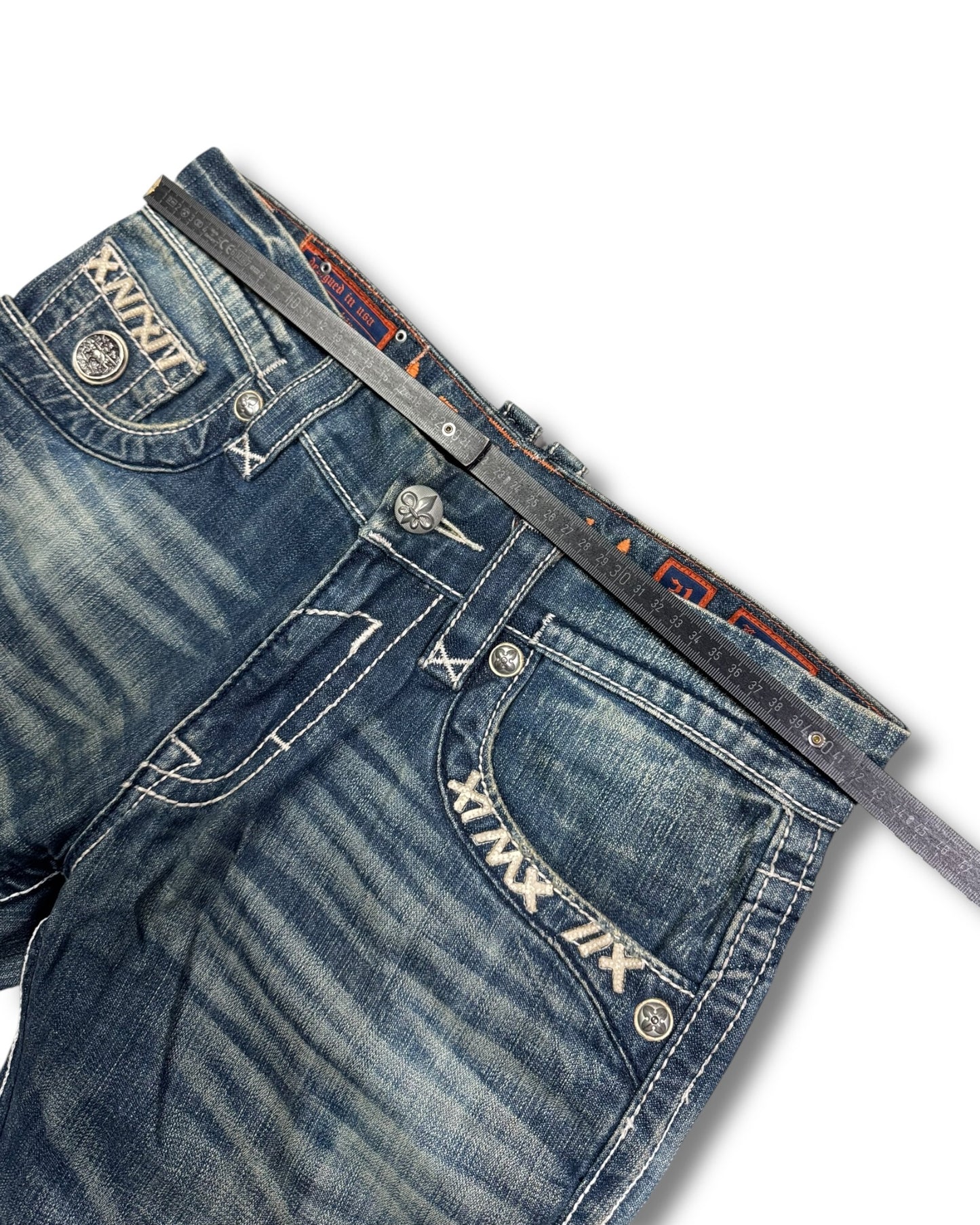 2000's Rock Revival Straight Jeans *rare 31x30 (M)