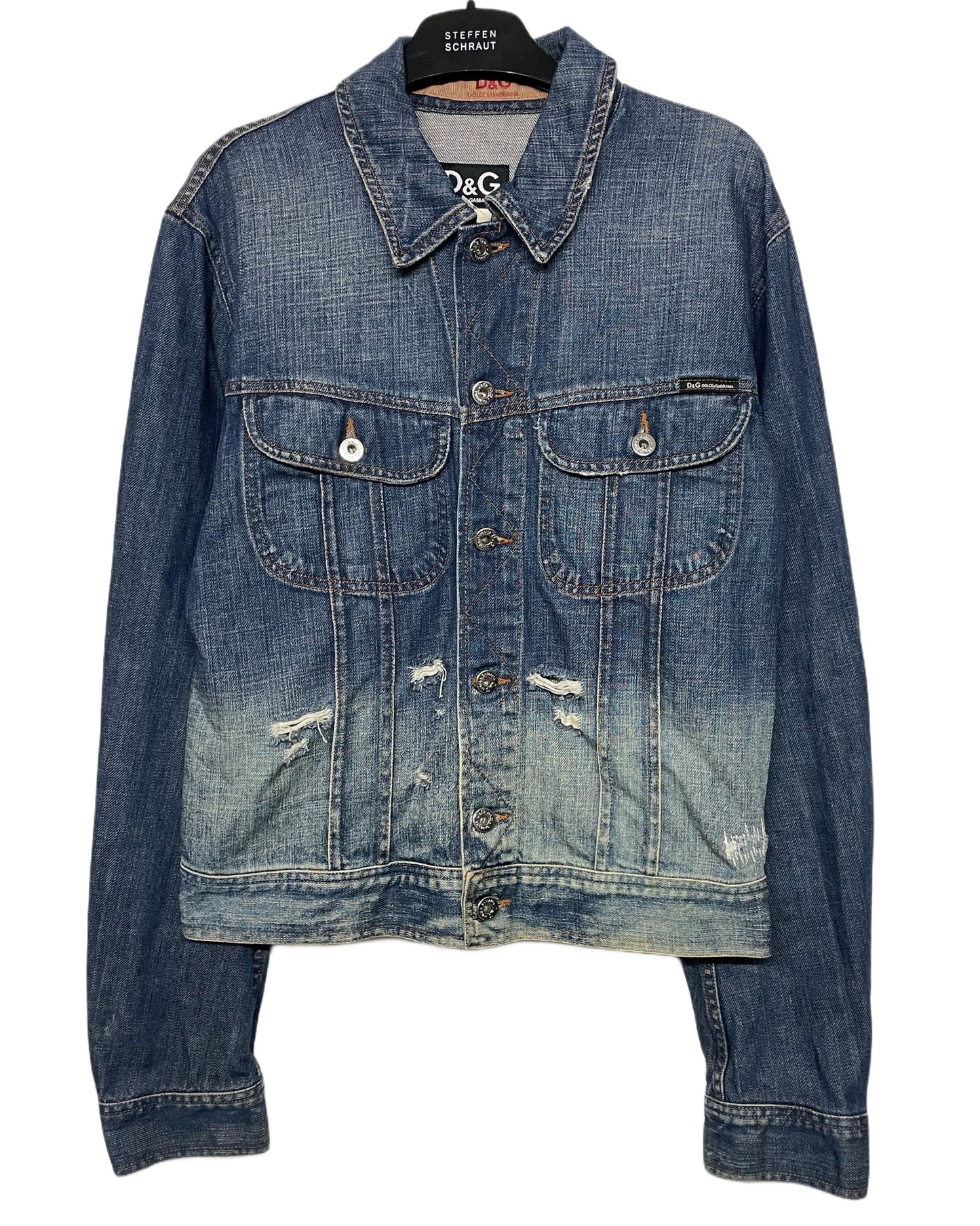 2000's Dolce & Gabbana Cropped Denim Jacket *very rare (S)