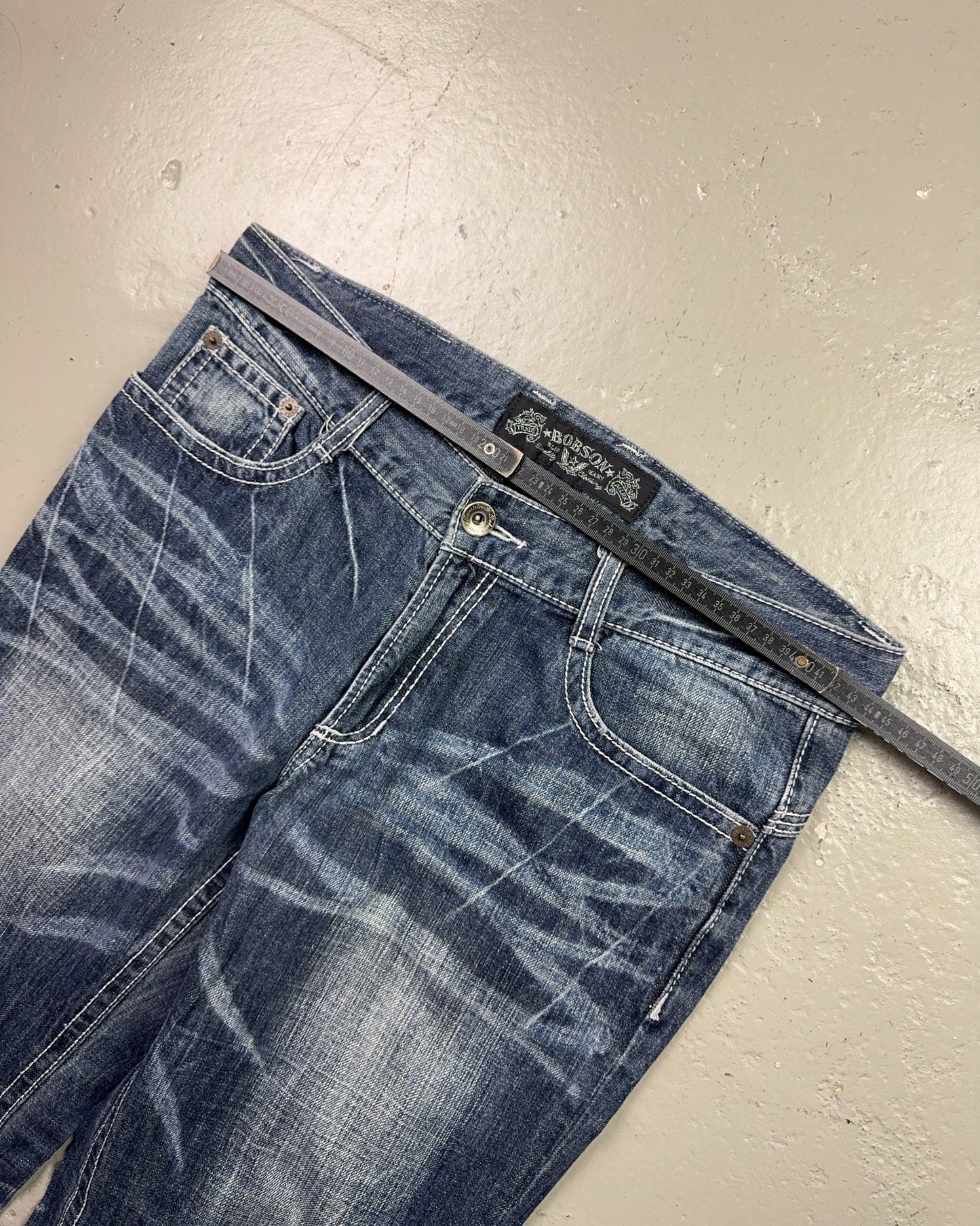 2000's Bobson Japanese Straight/Baggy Jeans *rare 34x32 (L)