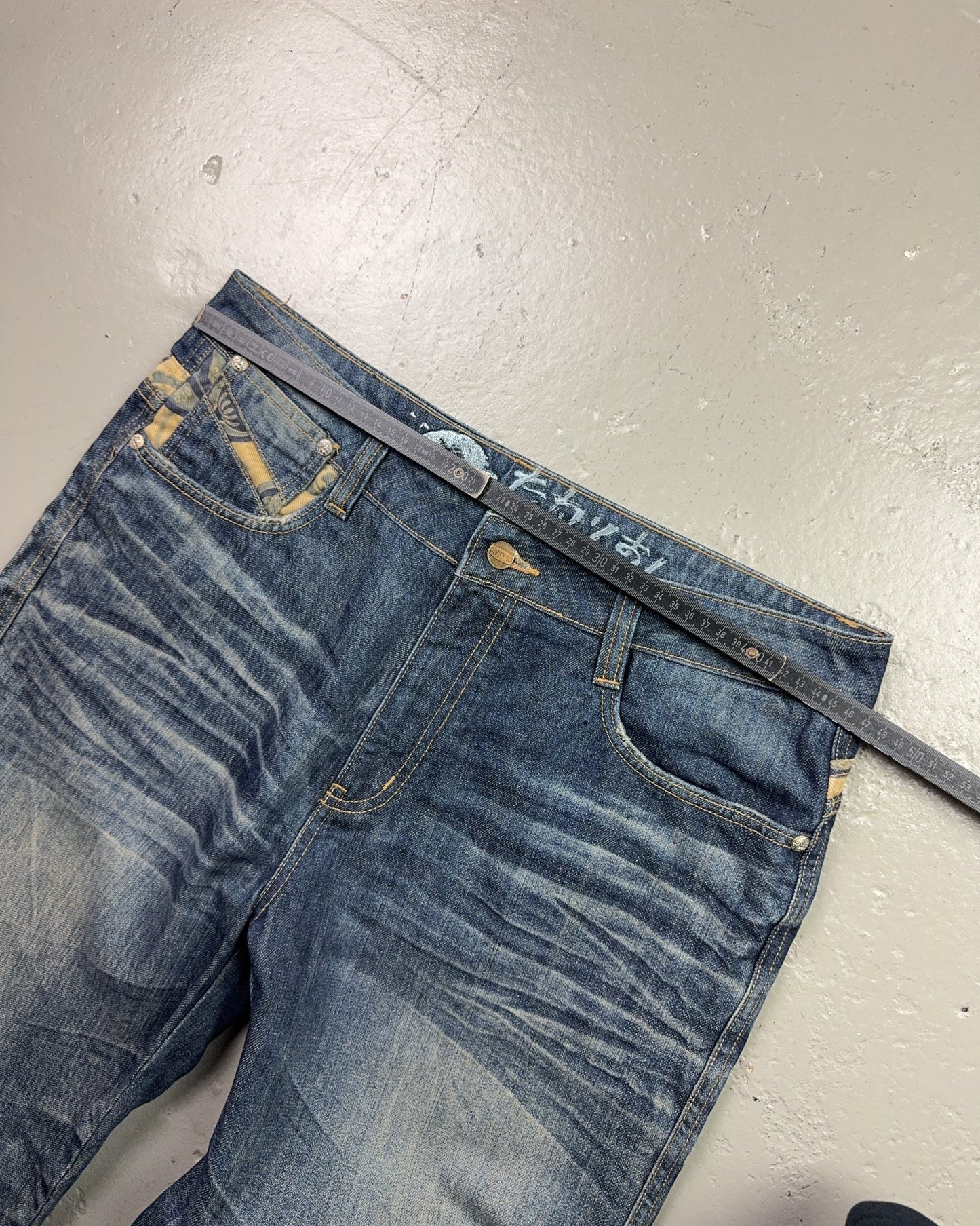 2000's Big Train Japanese Baggy Jeans *very rare 36x34 (XL)