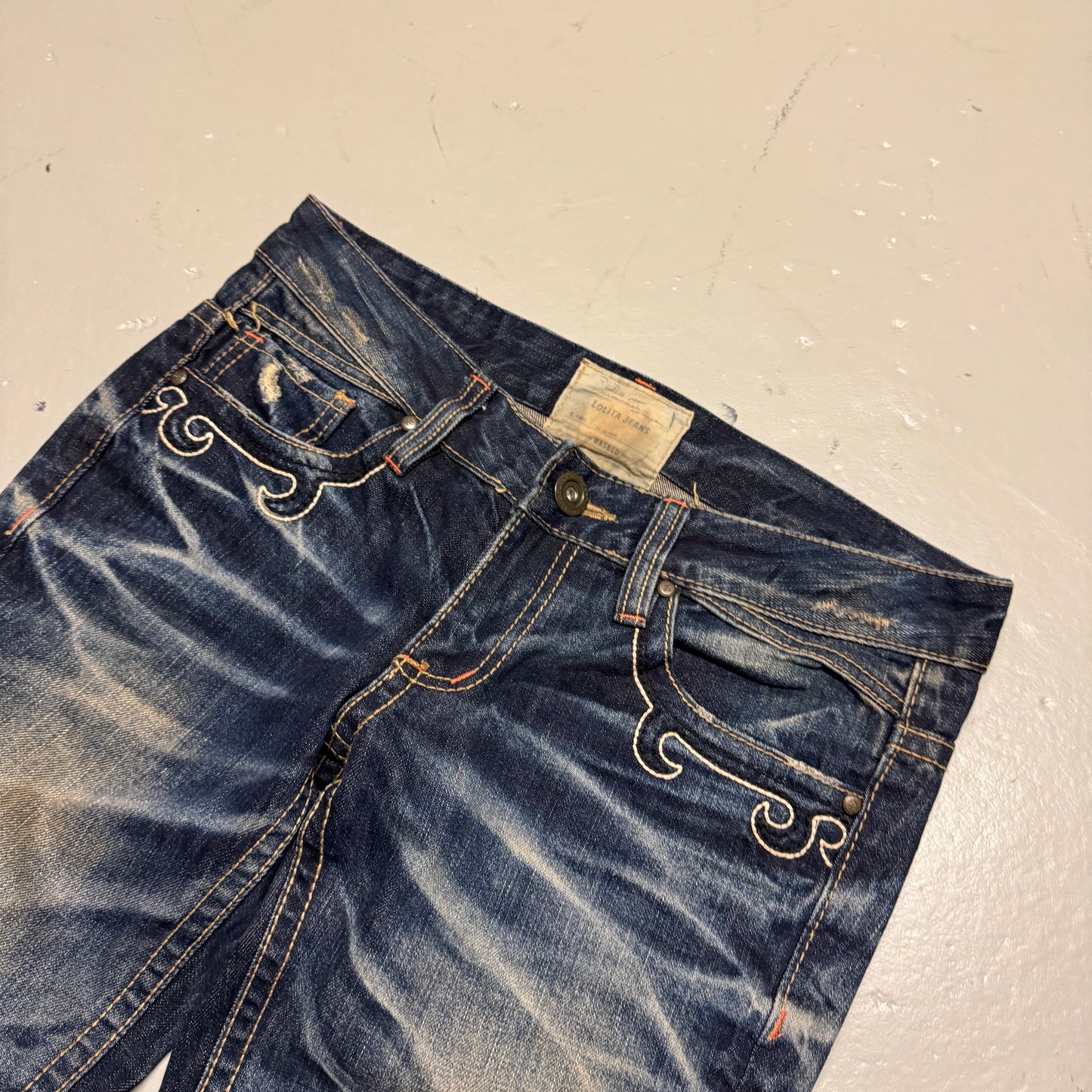 2000‘s Lolita by Concert Club Japanese Flared Jeans Women‘s *sehr selten 30x28