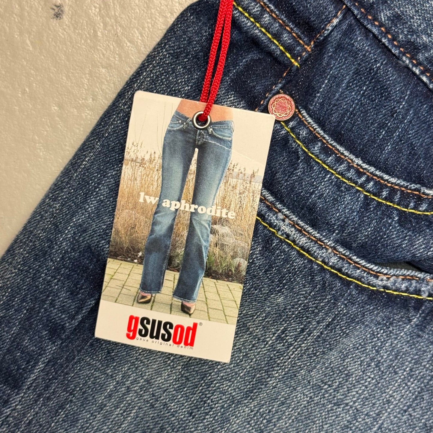 2000‘s Deadstock Gsus Sindustries Flared Low Waist Jeans Women‘s *selten 30x32
