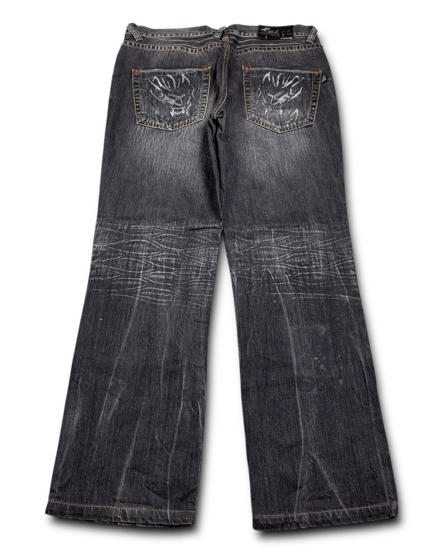 2000‘s Stockton Japanese Baggy/Straight Jeans *rare 36x32