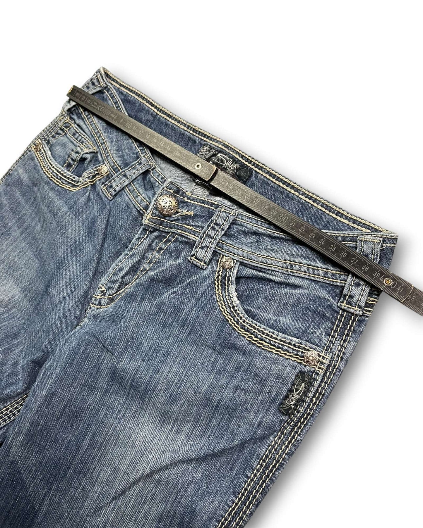 2000's Silver Low Waist/Bootcut Jeans Women's * W30 (M)