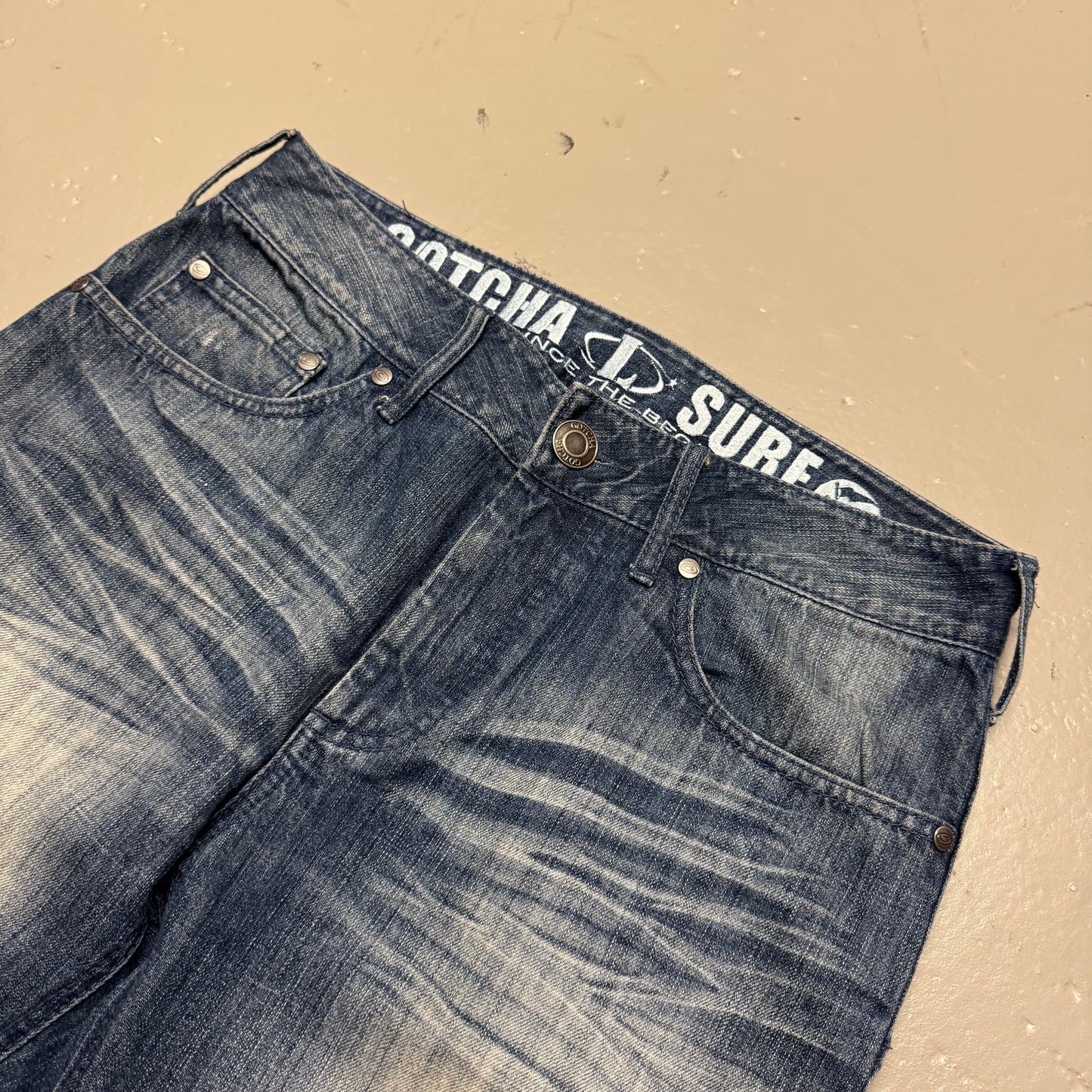 2000‘s Gotcha Surf Hip Hop Baggy Jeans *rare 32x33