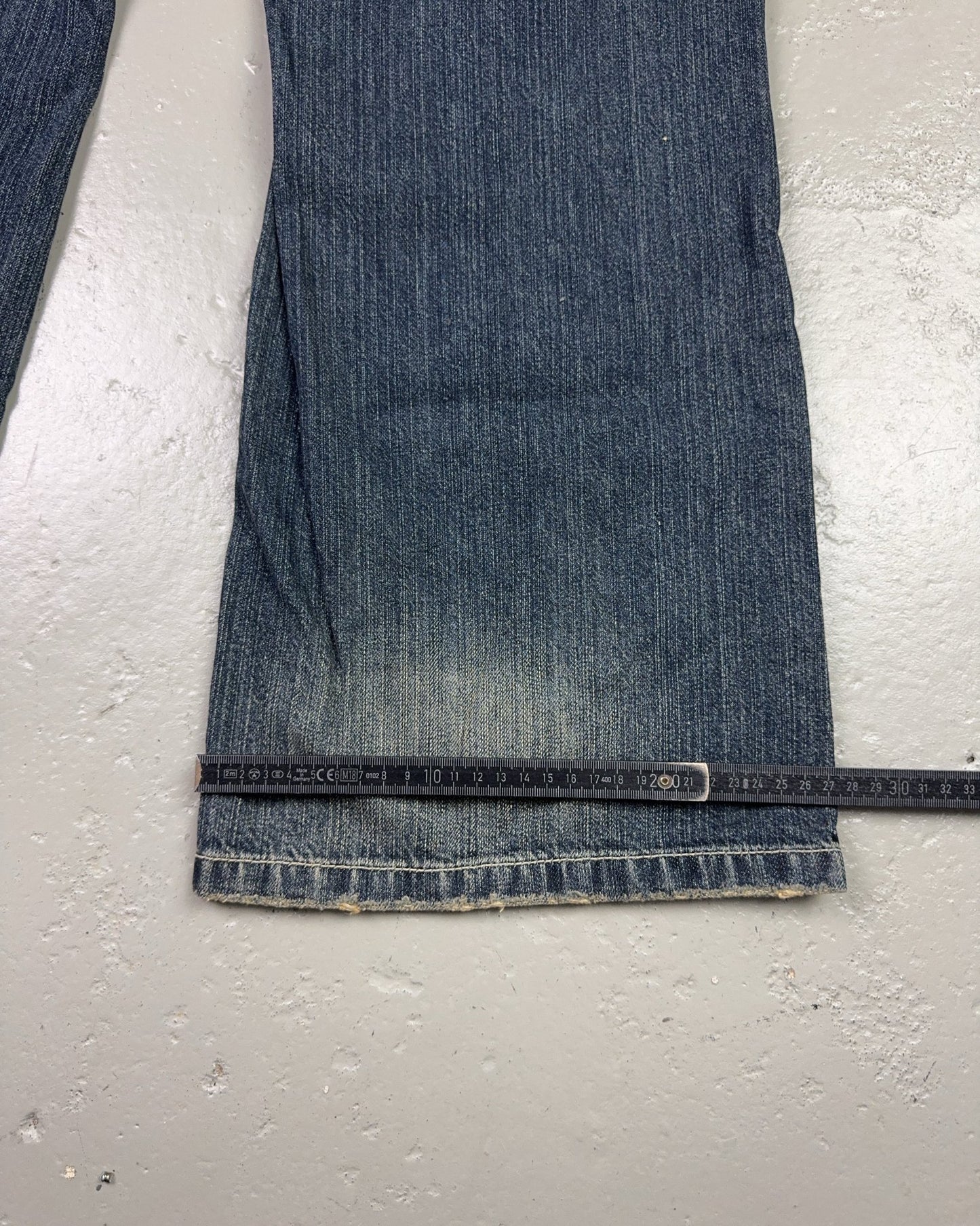 2000's Janudecer Korean Archive Baggy/Bootcut Jeans *rare 30x32 (M)