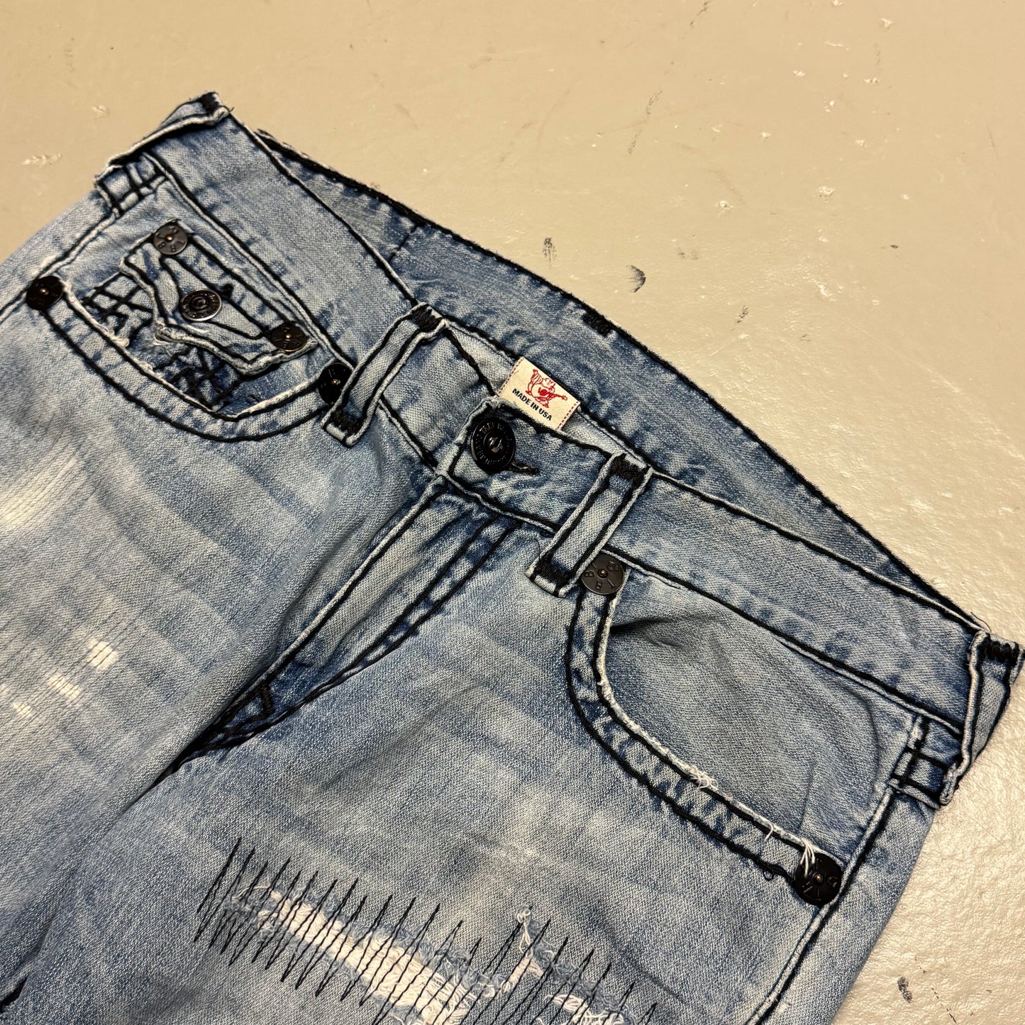 2000‘s True Religion Baggy Bootcut Jeans made in U.S.A. *selten 36x33