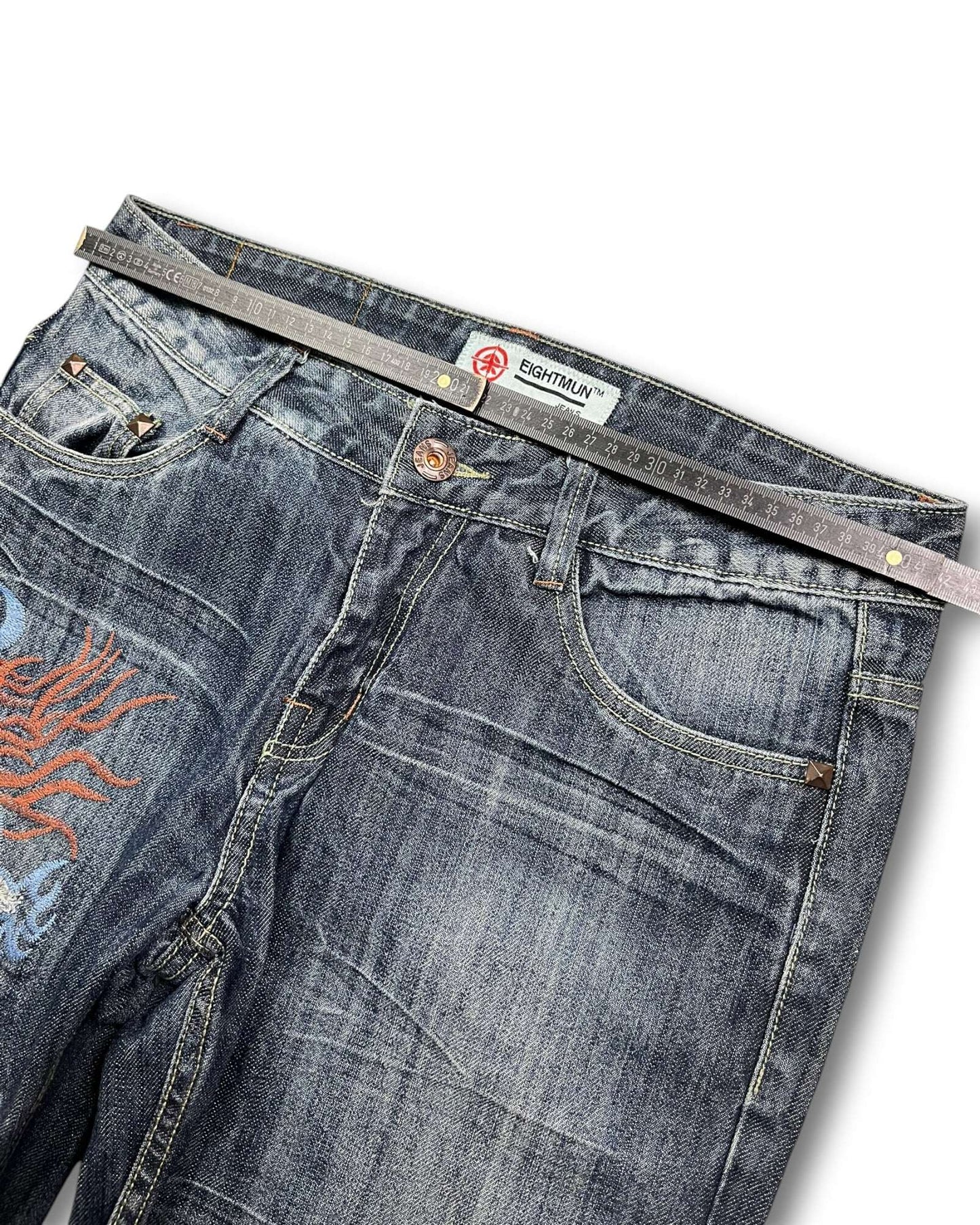 2000's Eight Mun Baggy Japanese Jeans *very rare 32x28 (M)